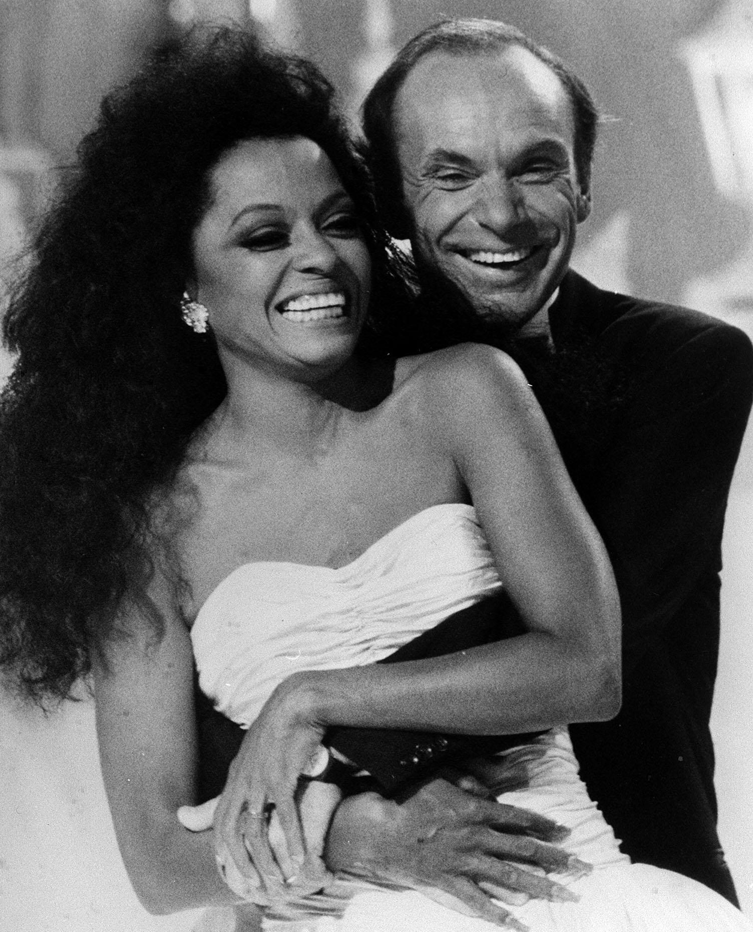 Actress Diana Ross with her multi-millionaire husband Arne Naess in 1986 in London | Photo: Getty Images