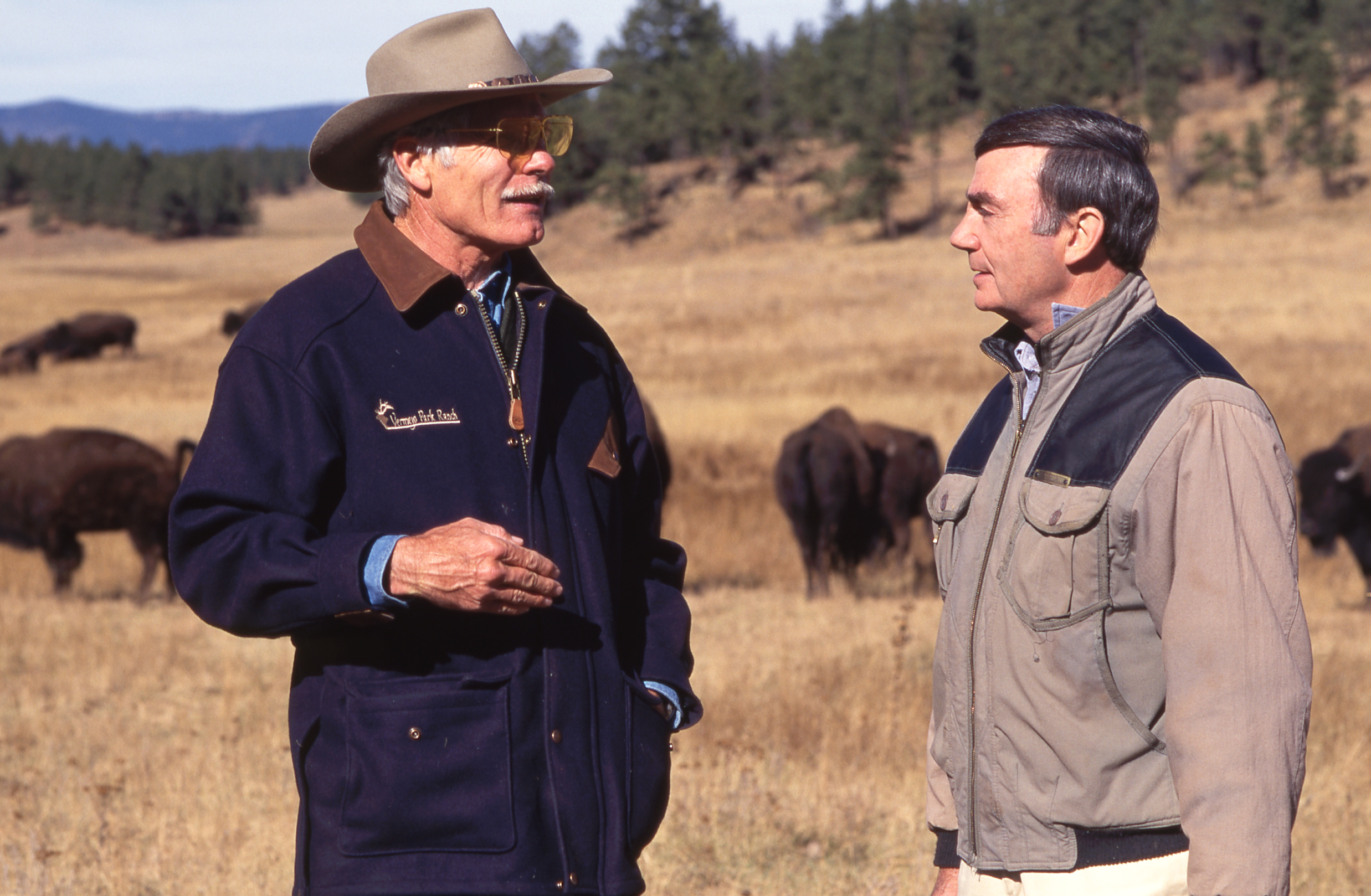 Ted Turner and Sam Donaldson appear on "Primetime Live" on November 3, 1997 | Source: Getty Images