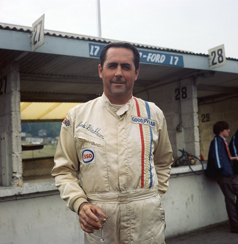 Sir John "Jack" Brabham photographed circa 1970. I Image: Getty Images.