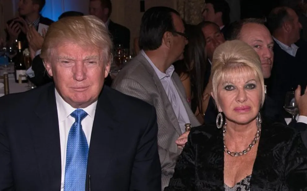 Donald Trump and ex-wife Ivana Trump at Trump National Golf Club Westchester in New York | Photo: Getty Images