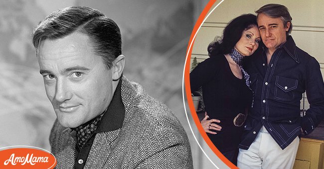 Photo of Robert Vaughn from the television program "The Man From U.N.C.L.E" [left]. Robert Vaughn and his wife, Linda Staab in California circa 1981[right] | Photo: Getty Images
