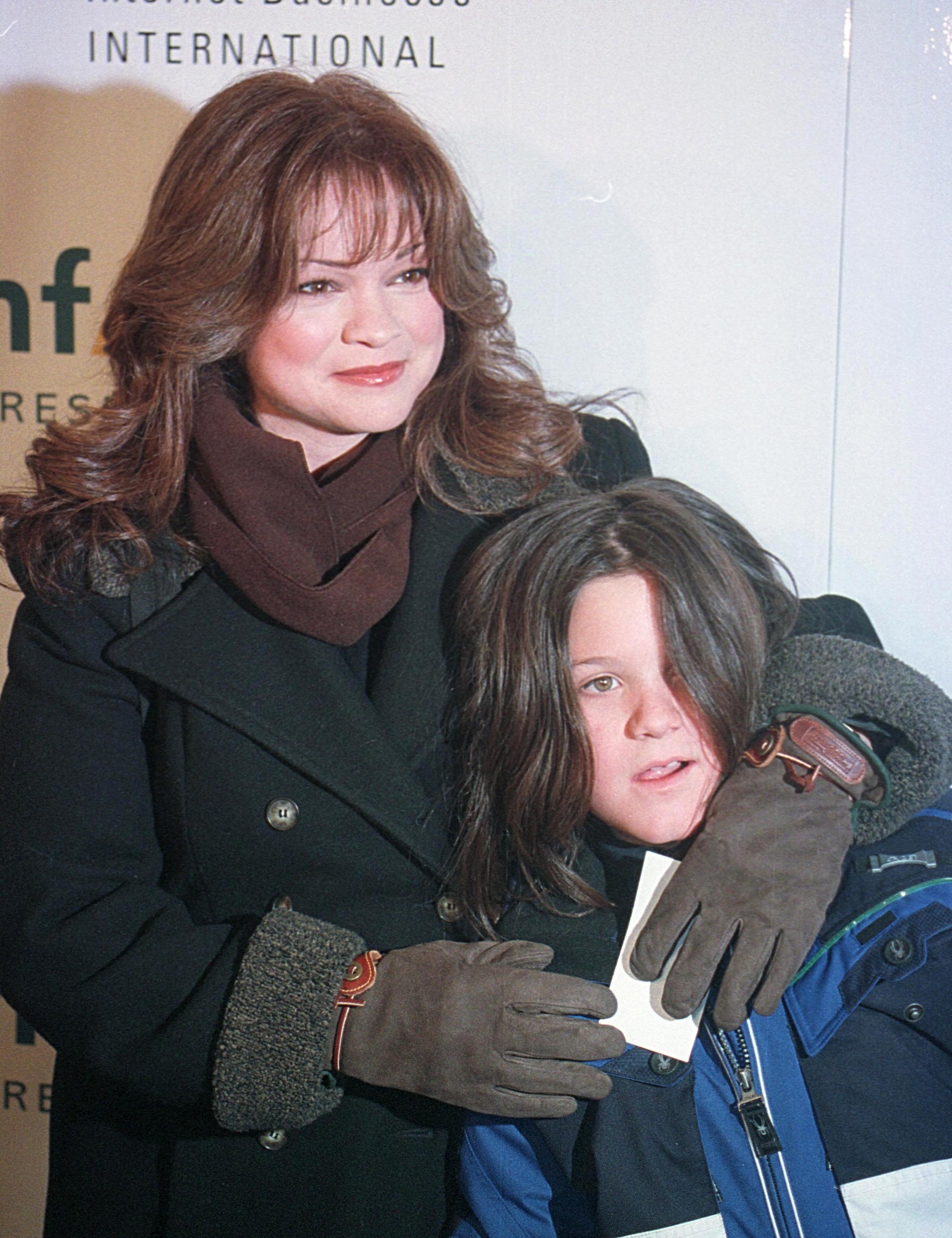 Valerie Bertinelli and Wolfgang arrive for the ''Cinema Against AIDS'' benefit at the Sundance Film Festival January 22, 2001 in Park City, UT. | Source: Getty Images