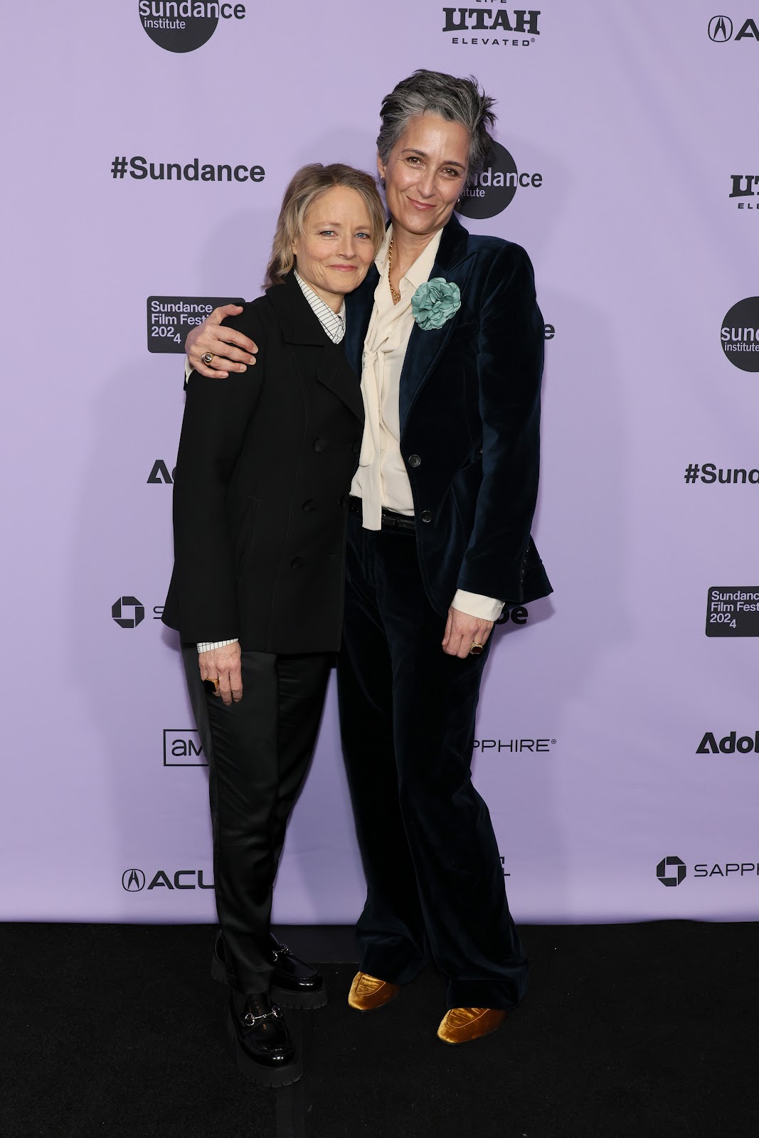 Jodie Foster and Alexandra Hedison at the Sundance Film Festival in Park City, Utah, on January 18, 2024 | Source: Getty Images