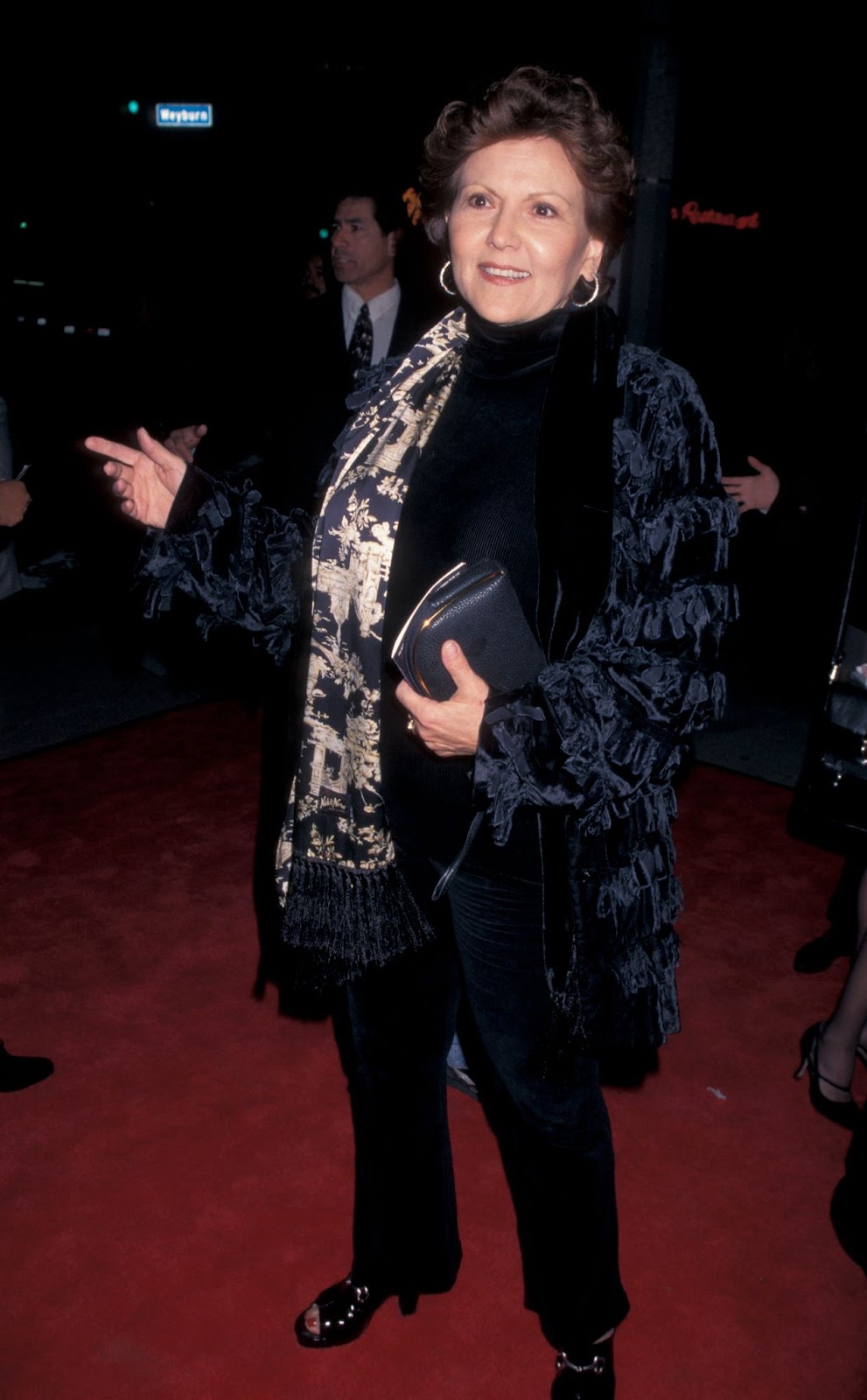 The actress at the premiere of "The People vs. Larry Flynt" on December 2, 1996, in Westwood, California. | Source: Getty Images