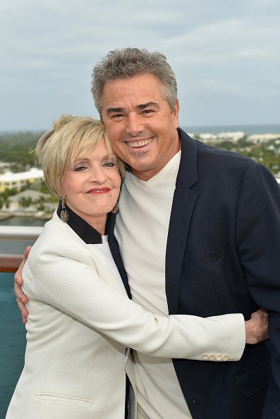 Florence Henderson and Christopher Knight attends Love Boat Cast Christening Of Regal Princess Cruise Ship at Port Everglades on November 5, 2014 in Fort Lauderdale, Florida | Photo: Getty Images
