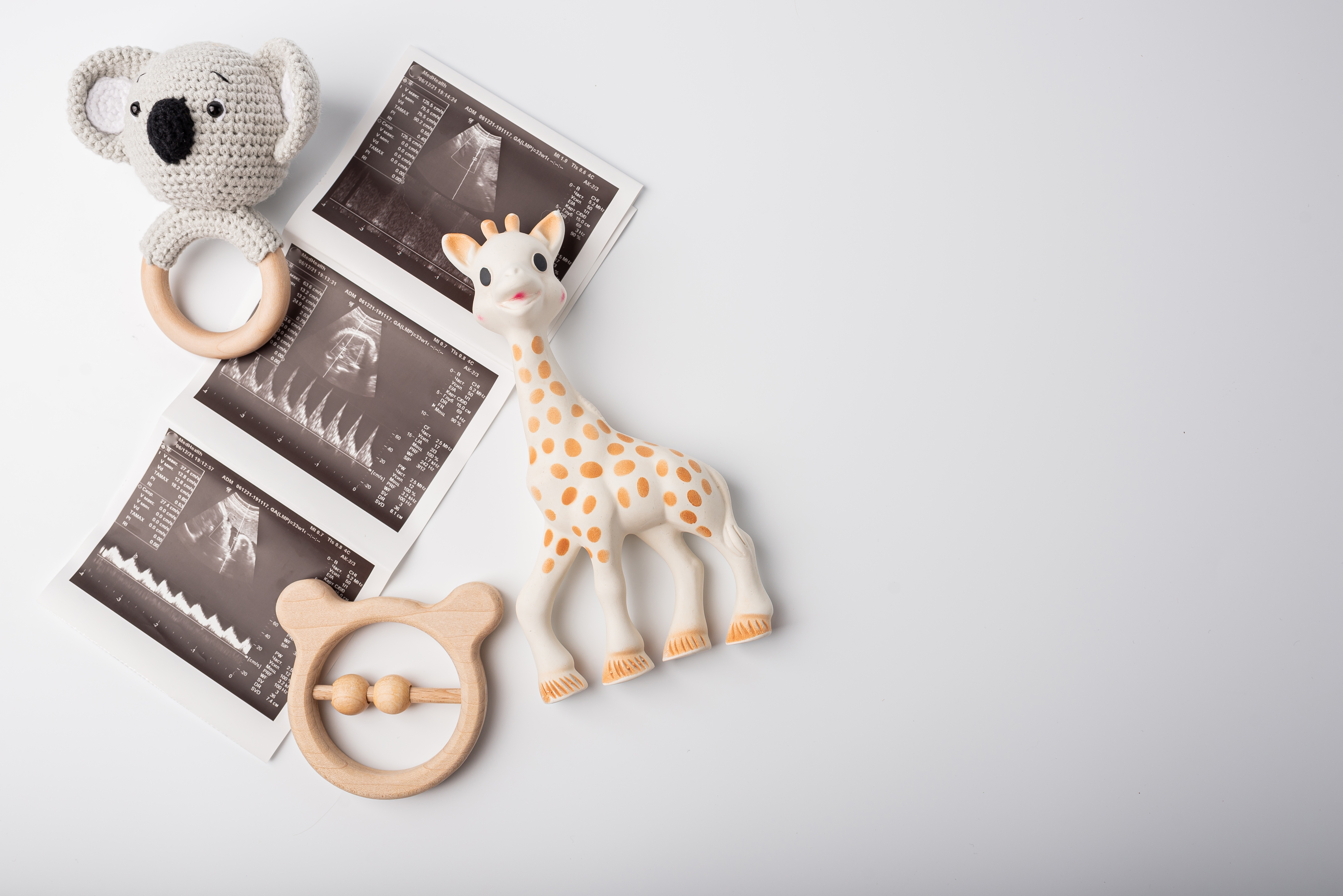 Baby toys with ultrasound picture | Source: Shutterstock