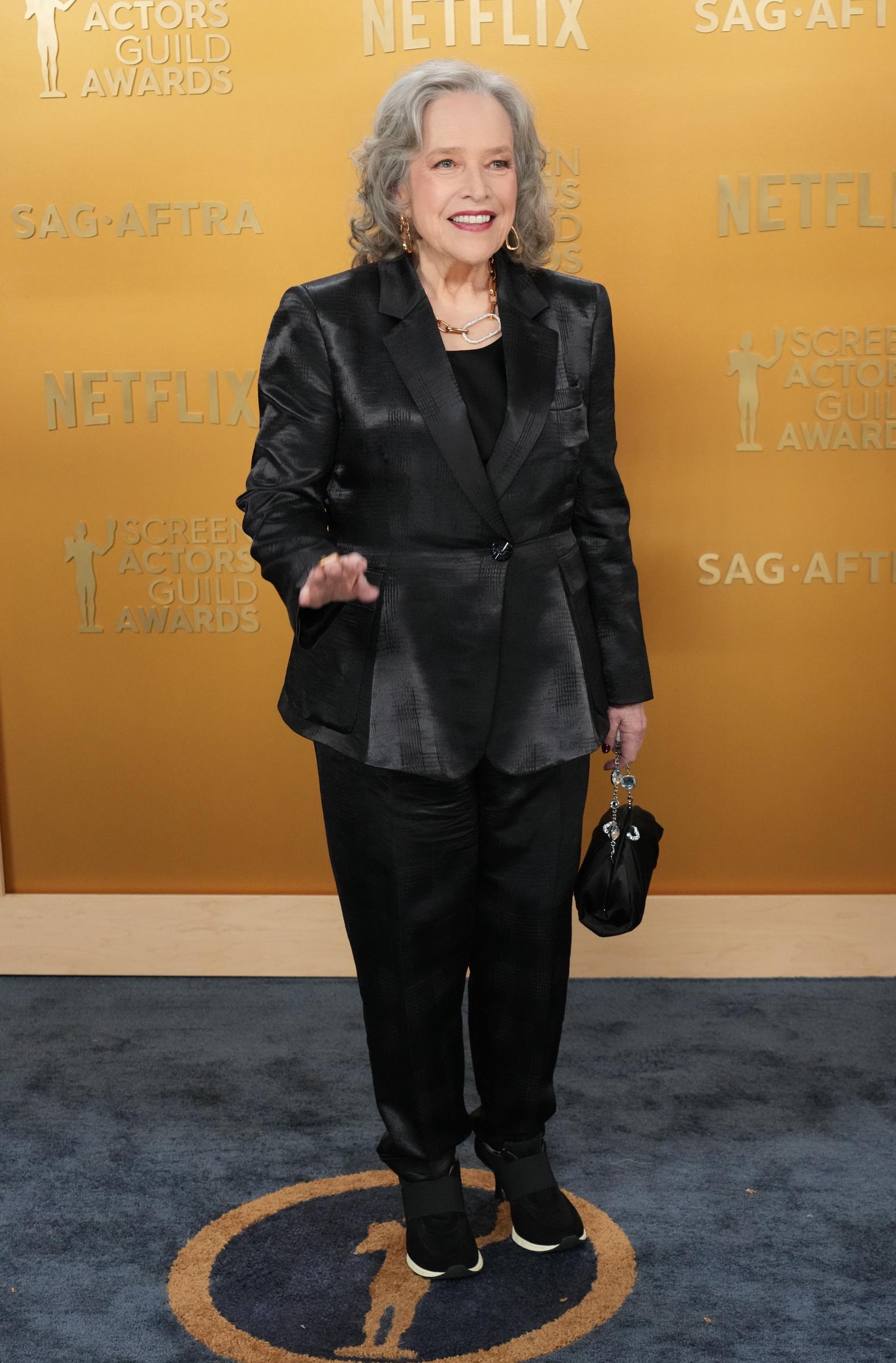 Kathy Bates pictured at the 31st Annual Screen Actors Guild Awards on February 23, 2025, in Los Angeles, California. | Source: Getty Images