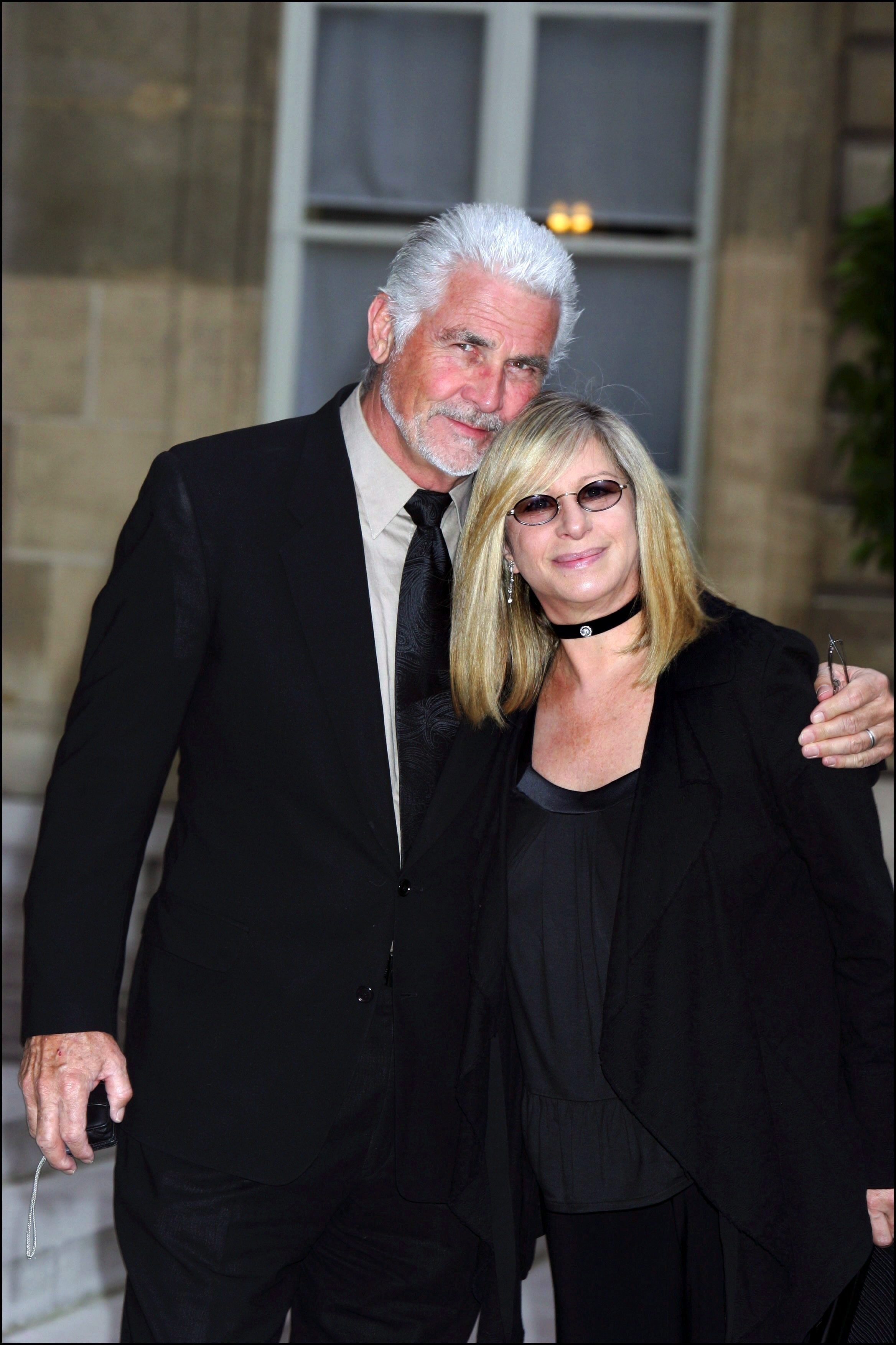 Barbra Streisand and husband James Brolin at the Elysee Palace in Paris, France, on June 28, 2007 | Source: Getty Images