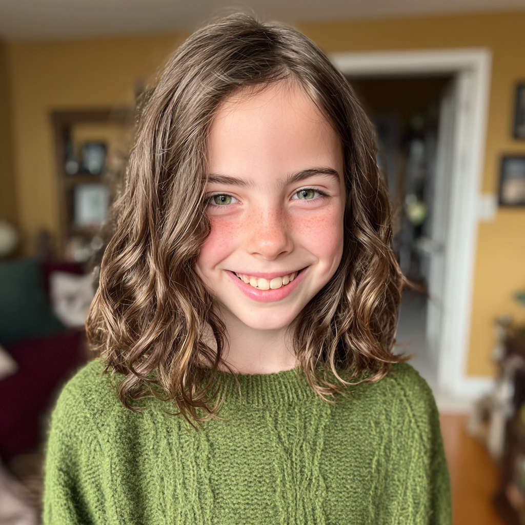 A smiling little girl | Source: Midjourney