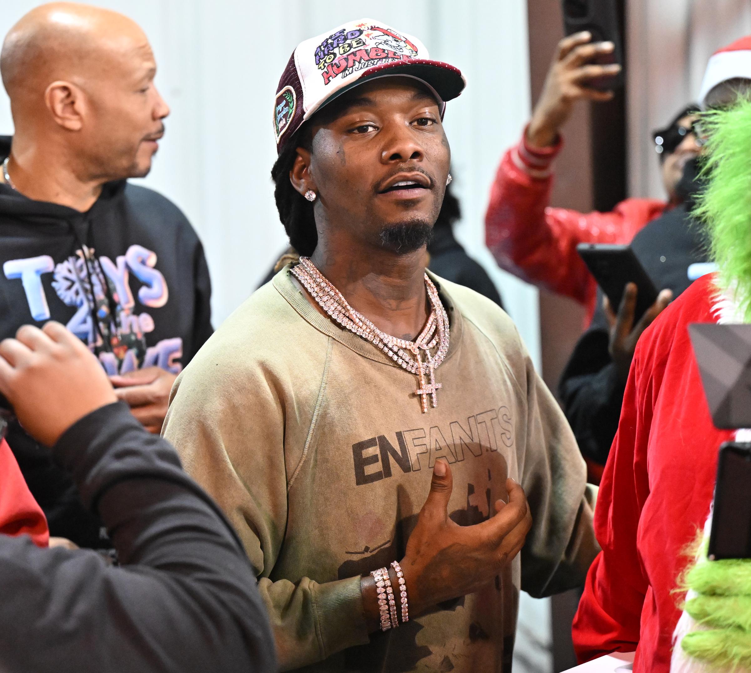 Offset attends the 4th Annual Toys 4 The Nawf Christmas Charity Event in Norcross, Georgia, on December 20, 2025. | Source: Getty Images