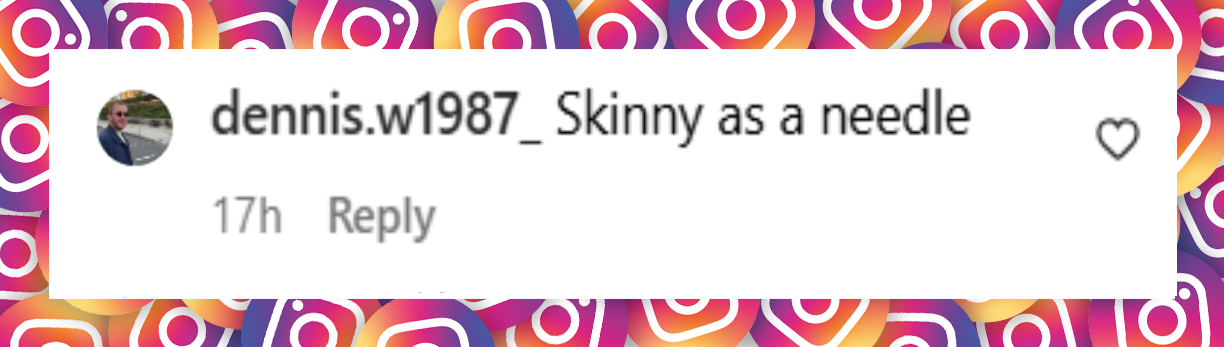 A netizen's comment about Mariah Carey's appearance outside her London hotel on June 15, 2025 | Source: Instagram/justjared