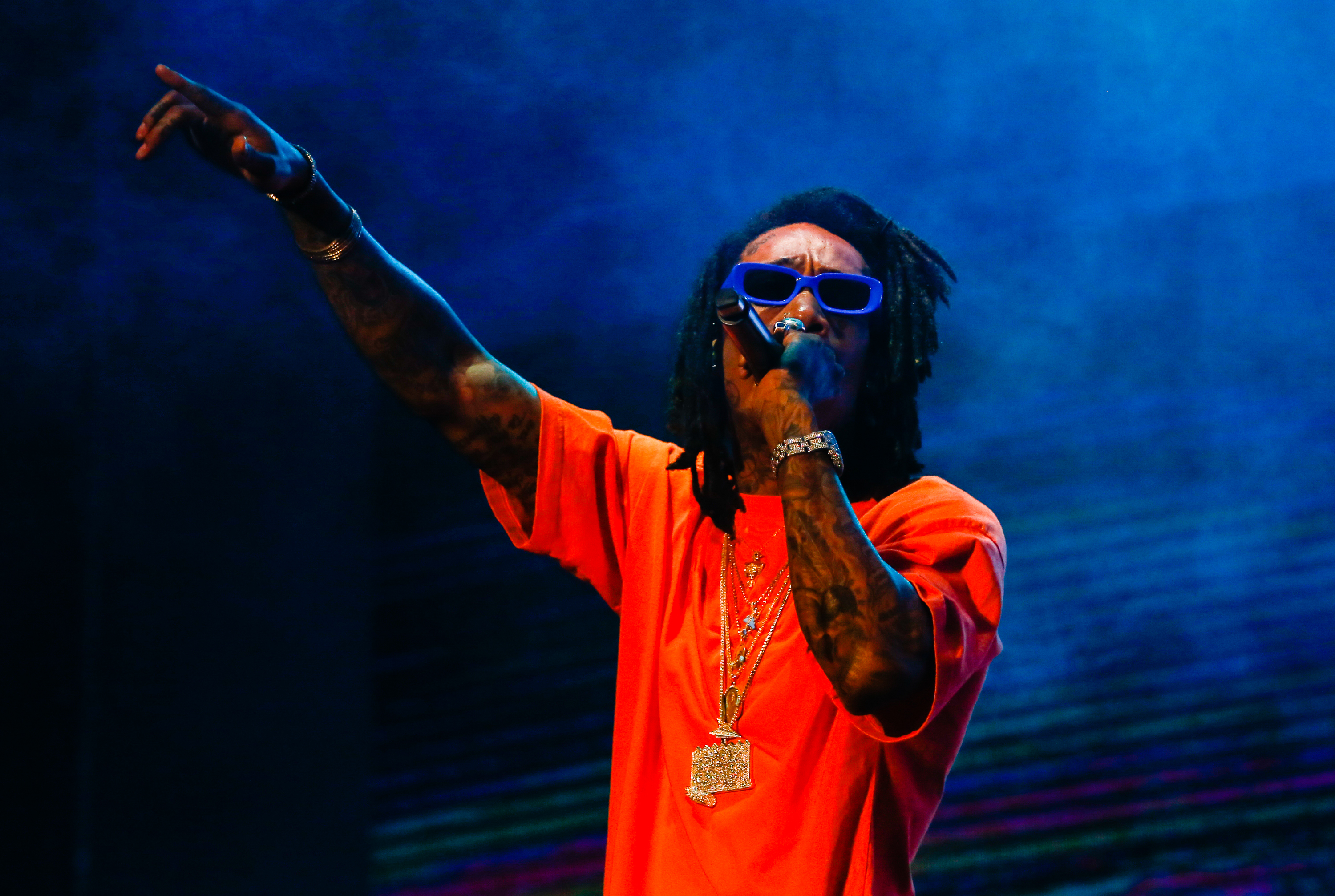Wiz Khalifa performs during Lollapalooza São Paulo 2018 at the Interlagos racetrack on March 25 in Brazil. | Source: Getty Images