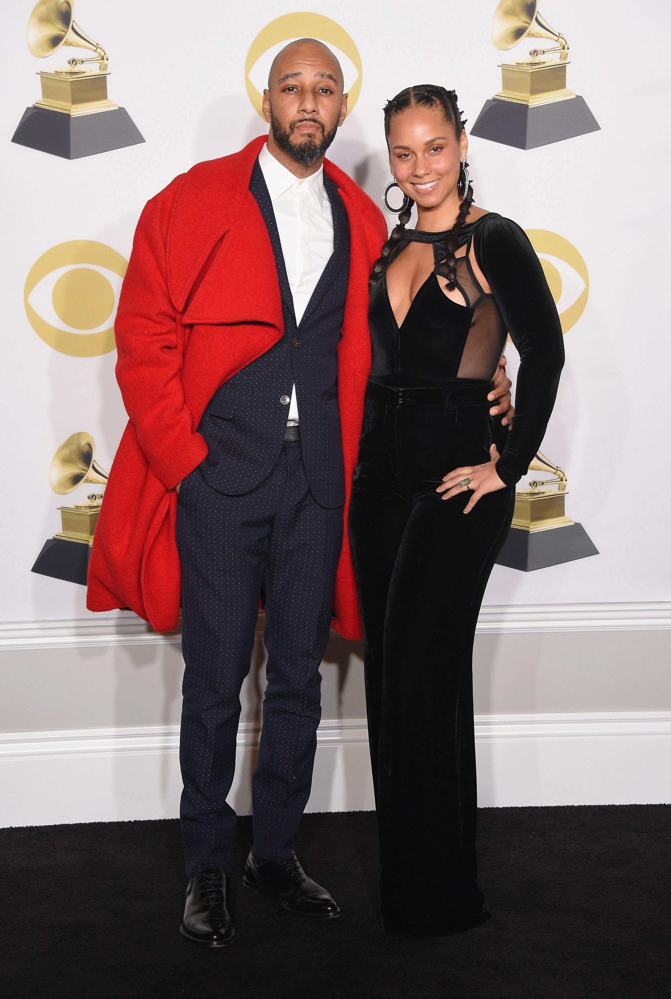 Swizz Beatz and Alicia Keys at the 60th Annual GRAMMY Awards in 2018 | Source: Getty Images