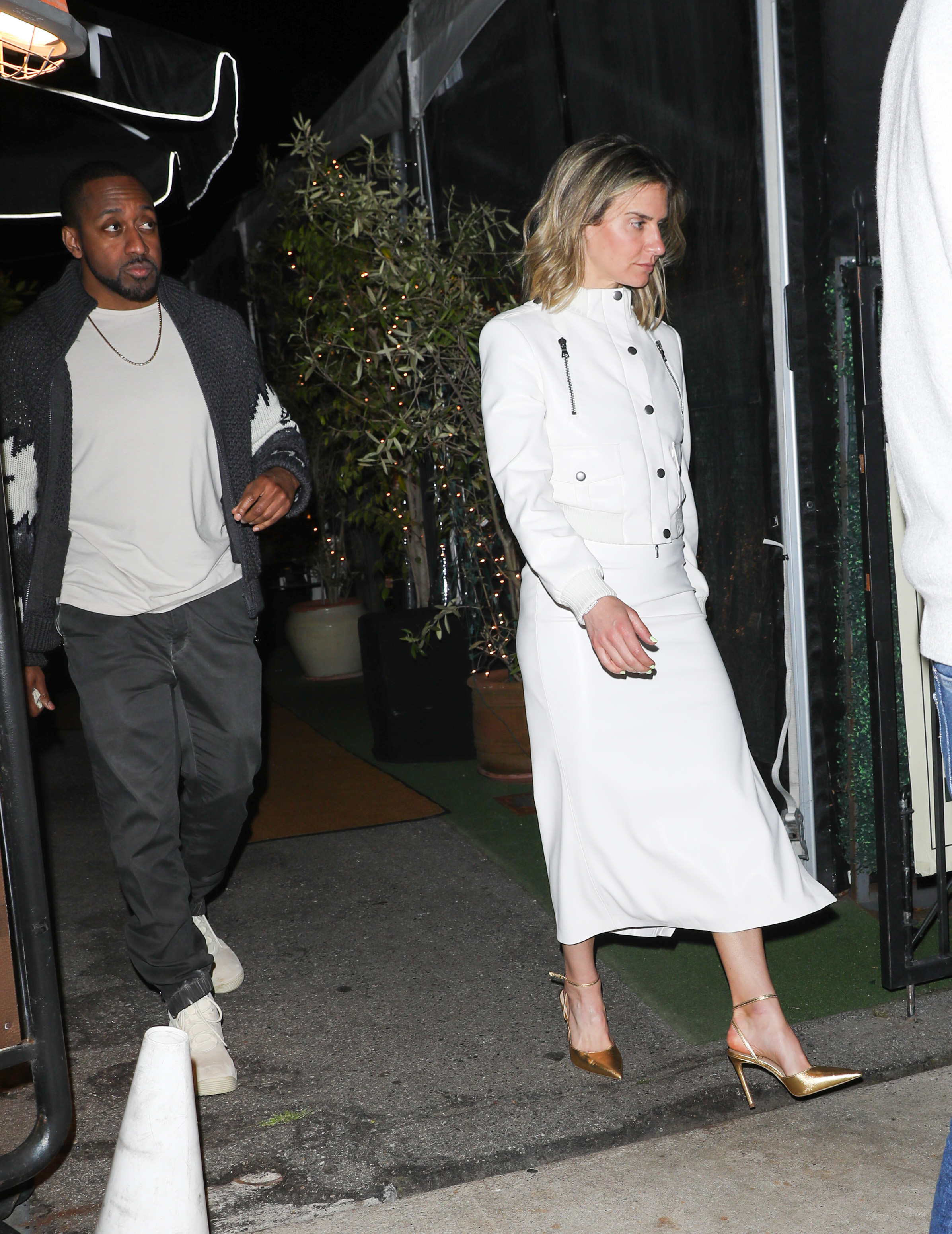 Nicoletta Ruhl and Jaleel White at Giorgio Baldi restaurant on March 29, 2024 in Los Angeles, California | Source: Getty Images