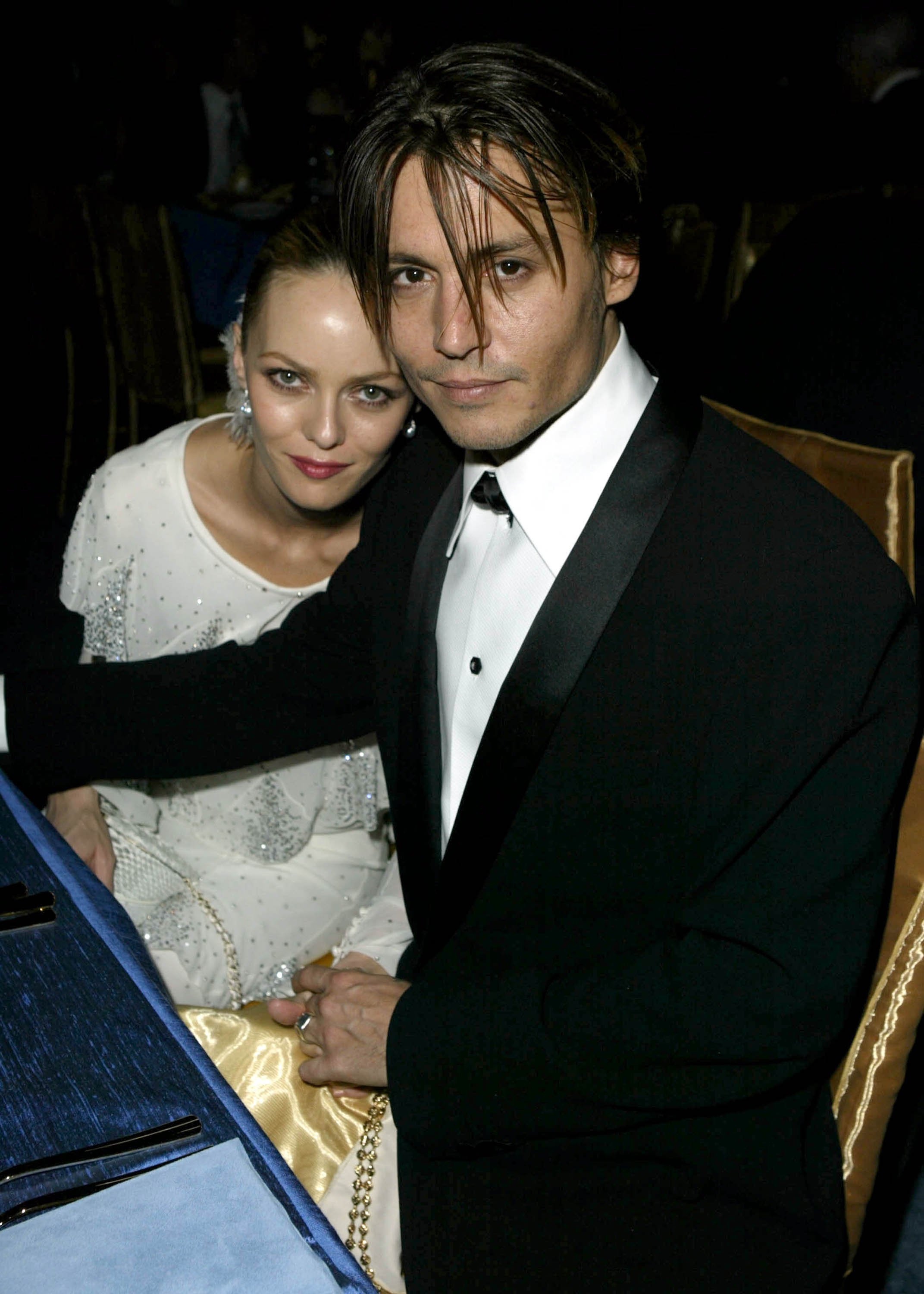Actress Vanessa Paradis and Johnny Depp at the The Kodak Theater in Hollywood, California. / Source: Getty Images