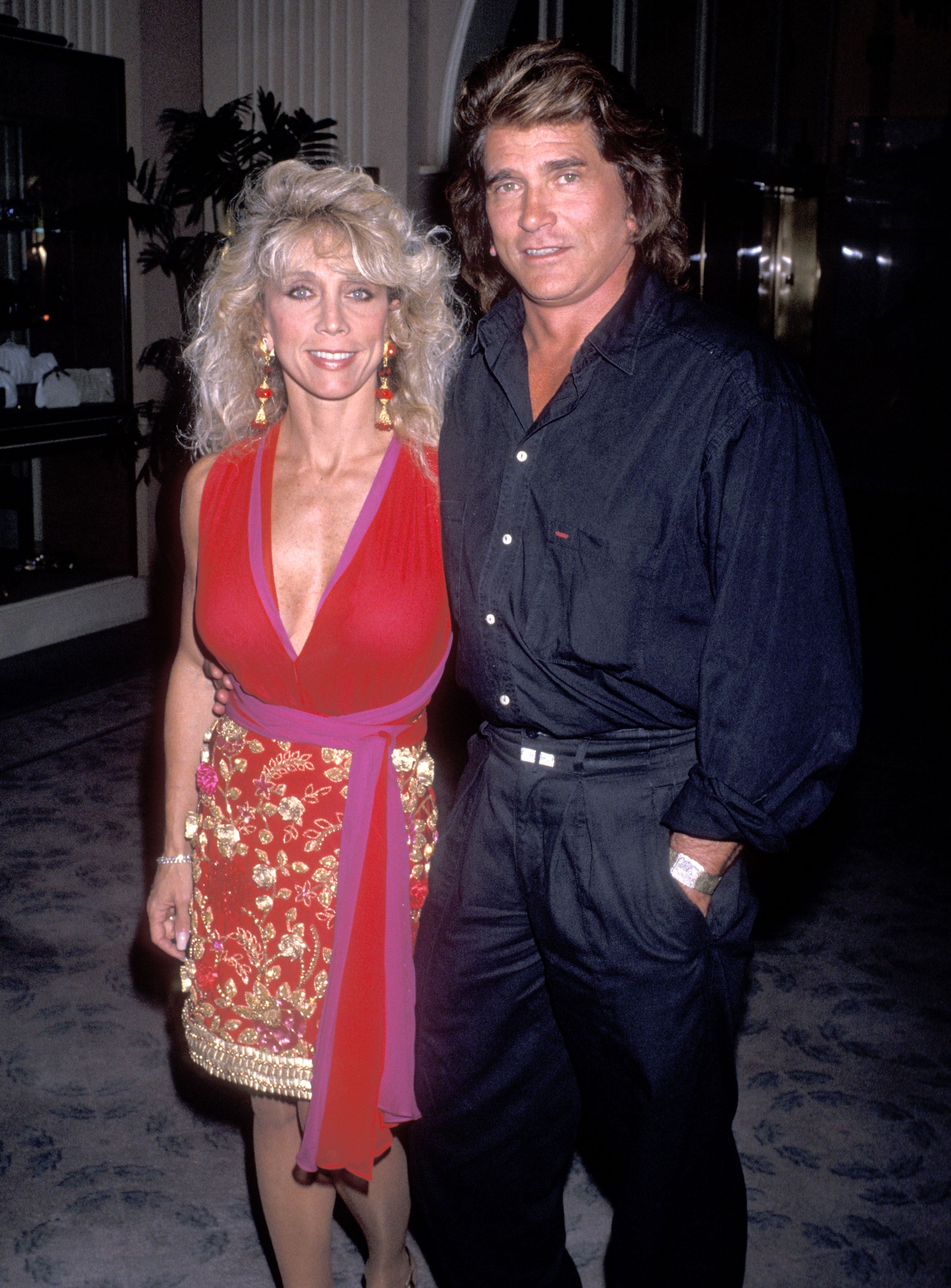 Michael Landon and wife Cindy Landon attend the National Down Syndrome Congress' Third Annual Michael Landon Celebrity Gala on October 20, 1989 at Beverly Hilton Hotel. | Photo: Getty Images.