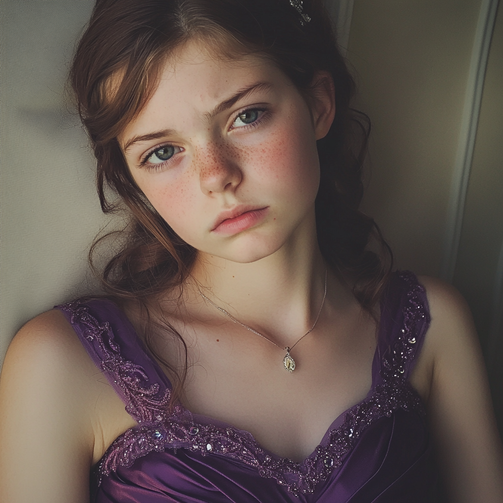 An upset teenage girl | Source: Midjourney