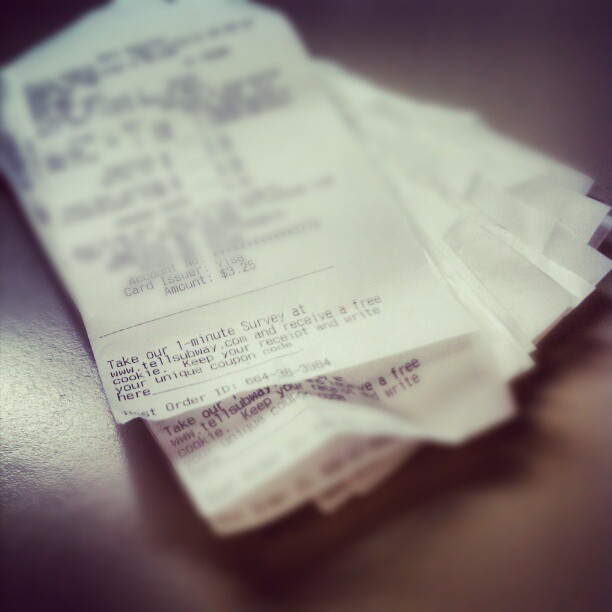 A pile of receipts | Source: Flickr