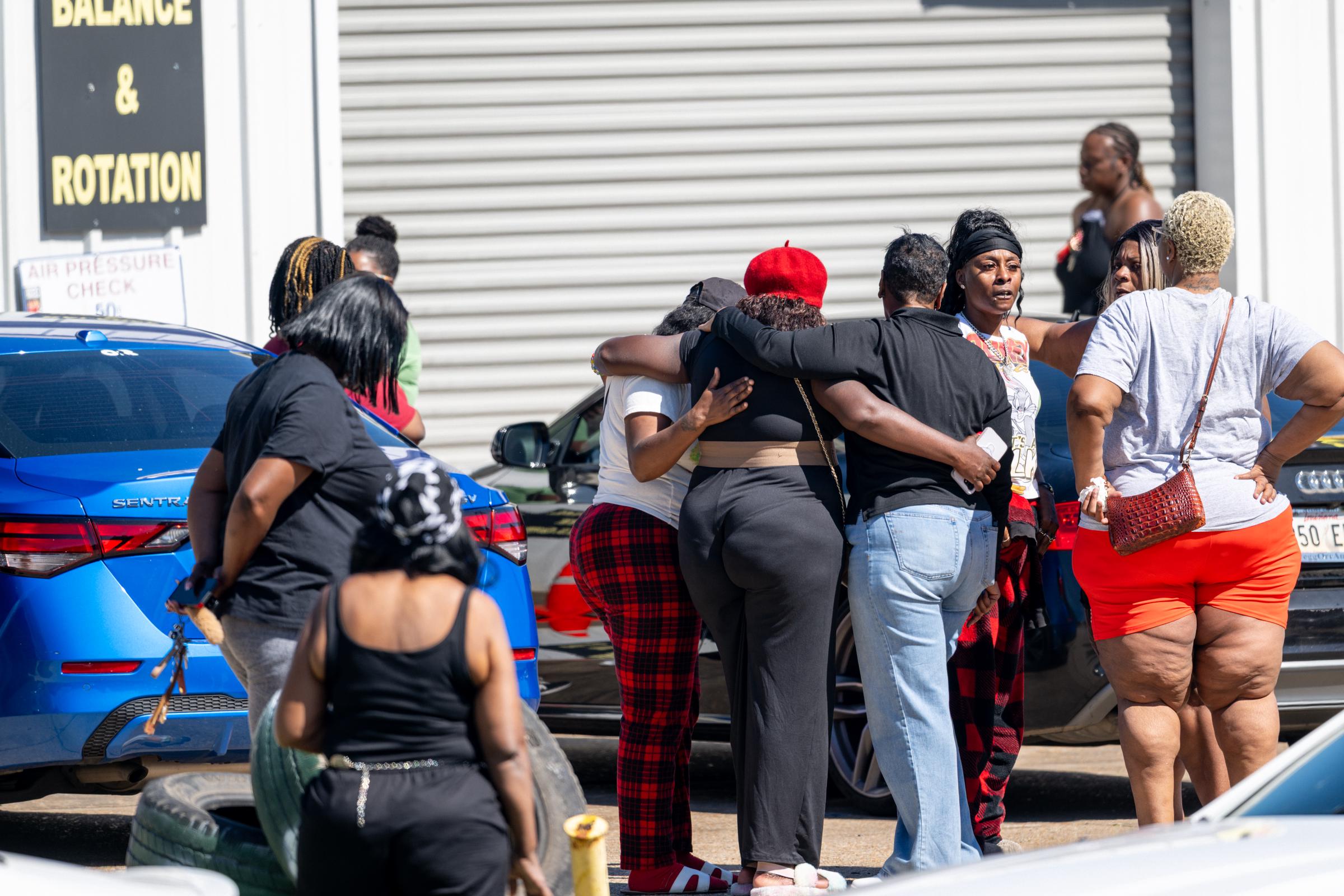 Community members gather to grieve the death of eight children and two women during a mass shooting in Shreveport, Louisiana on April 19, 2026. | Source: Getty Images