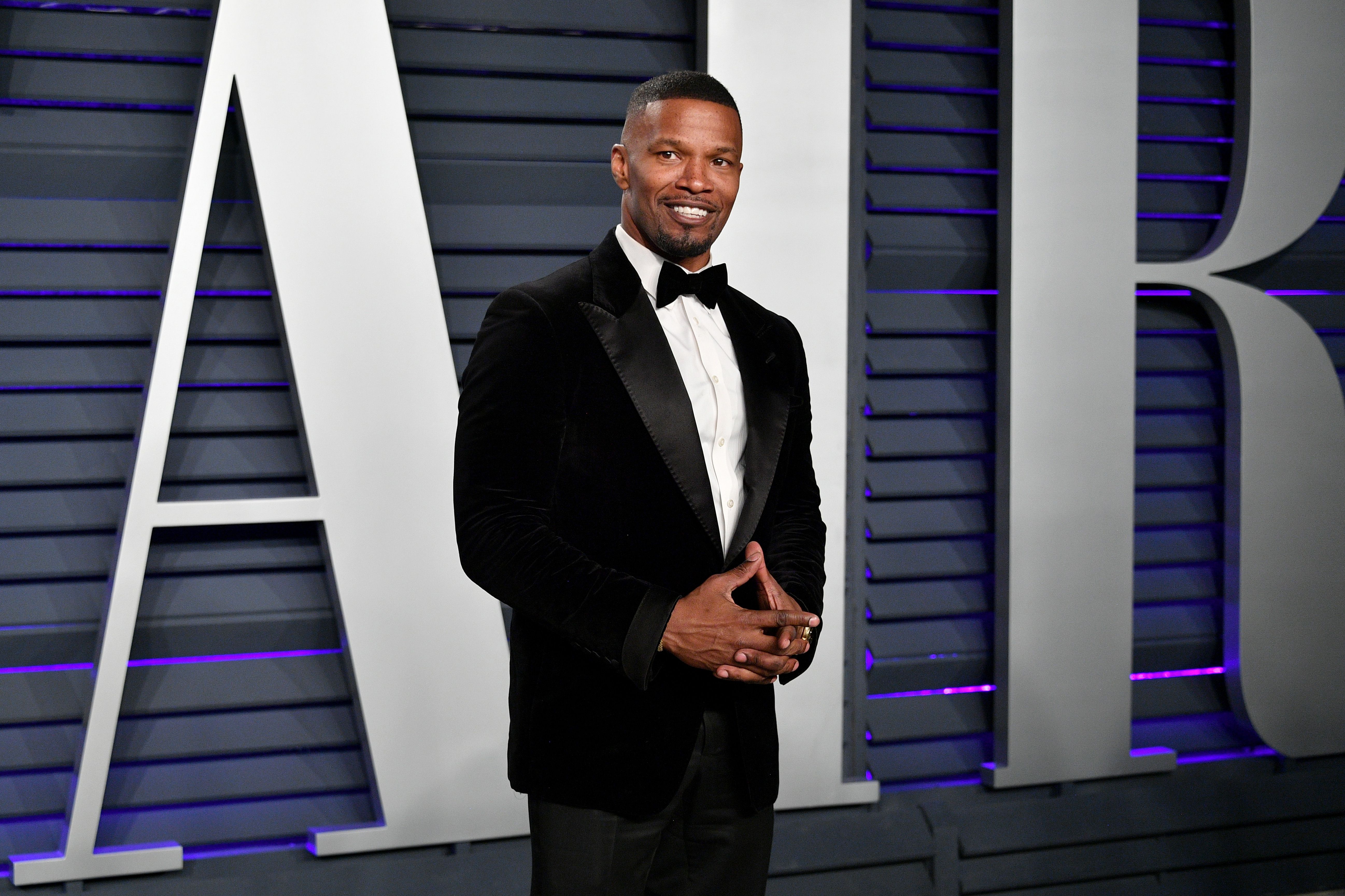 Jamie Foxx at the Vanity Fair Oscar Party on February 24, 2019 in California. | Photo: Getty Images