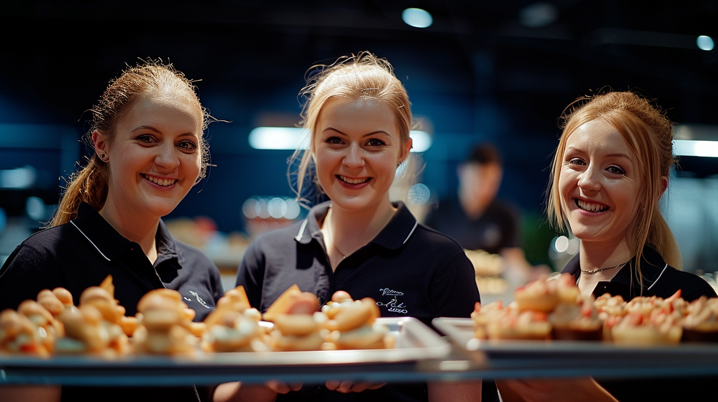 Smiling caterers | Source: Midjourney