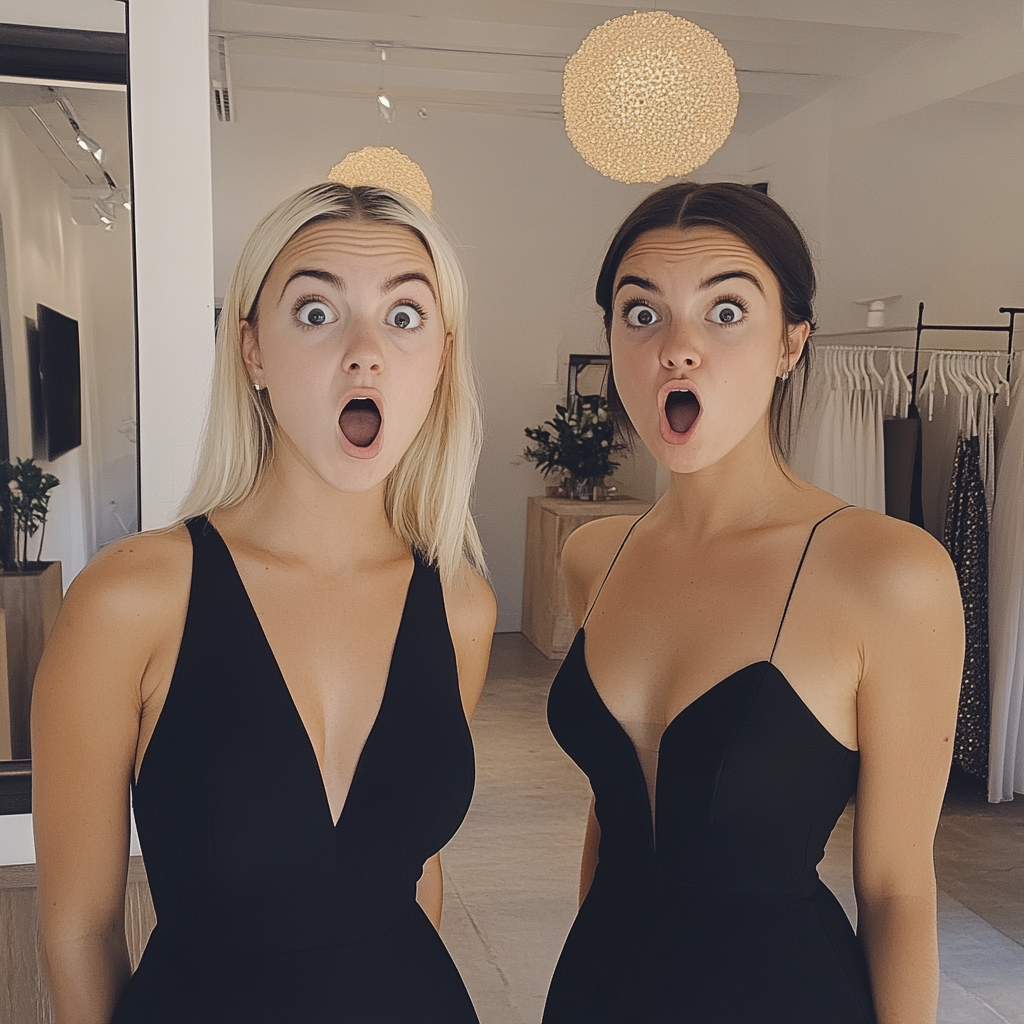 Two shocked saleswomen | Source: Midjourney