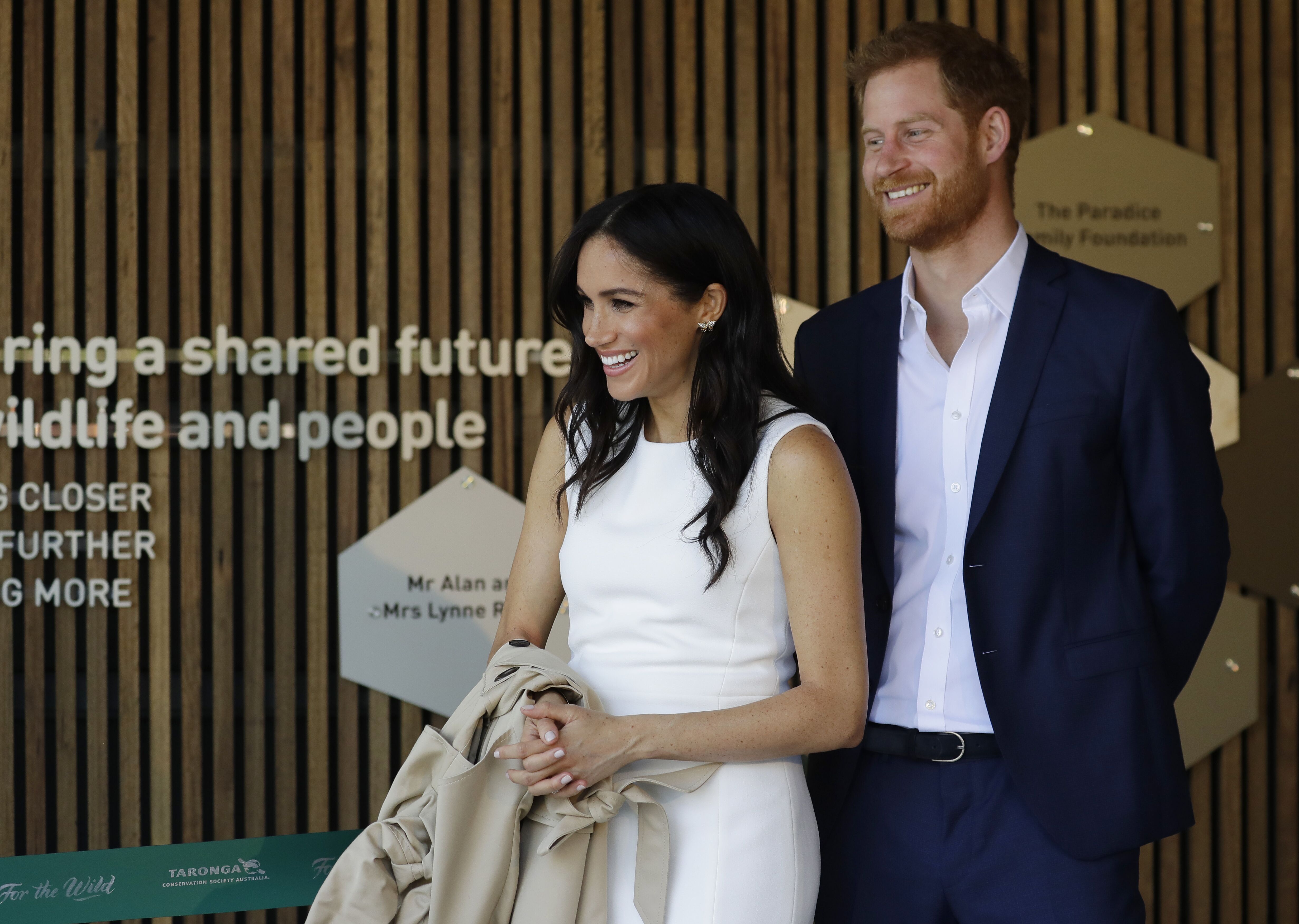 Prince Harry and Duchess Meghan at a ceremony held at Taronga Zoo on October 16, 2018, in Sydney, Australia | Photo: Kristy Wigglesworth/Getty Images