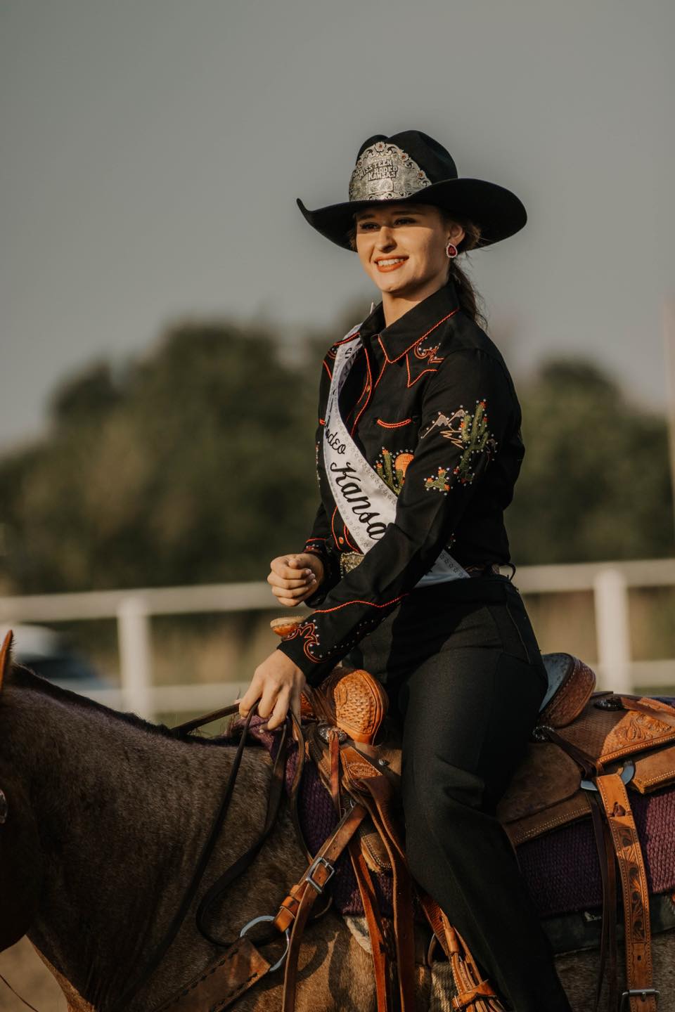 Emma C. Brungardt, 2024 Miss Teen Rodeo Kansas, from a Facebook post dated August 8, 2024 | Source: Facebook/Missrodeokansaspageant