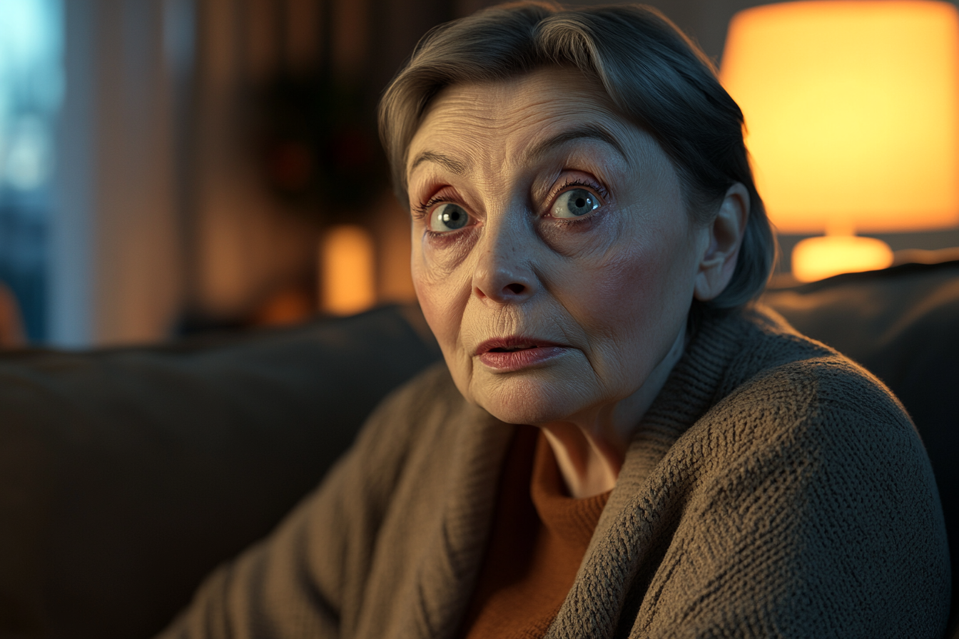 A worried older woman | Source: Midjourney