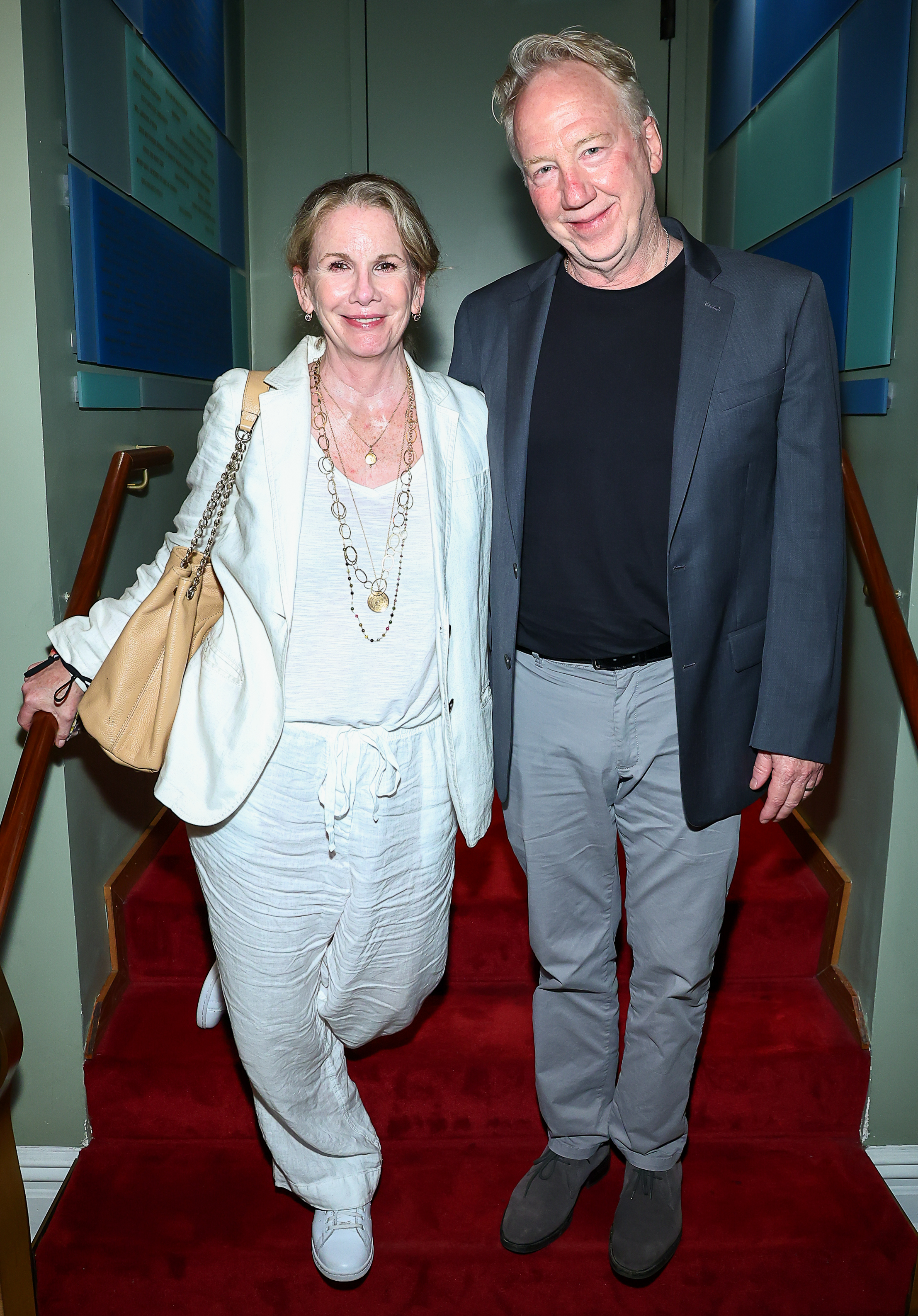 Melissa Gilbert and Timothy Busfield at "The Butcher Boy's" opening night at Irish Repertory Theatre on August 1, 2022, in New York City | Source: Getty Images