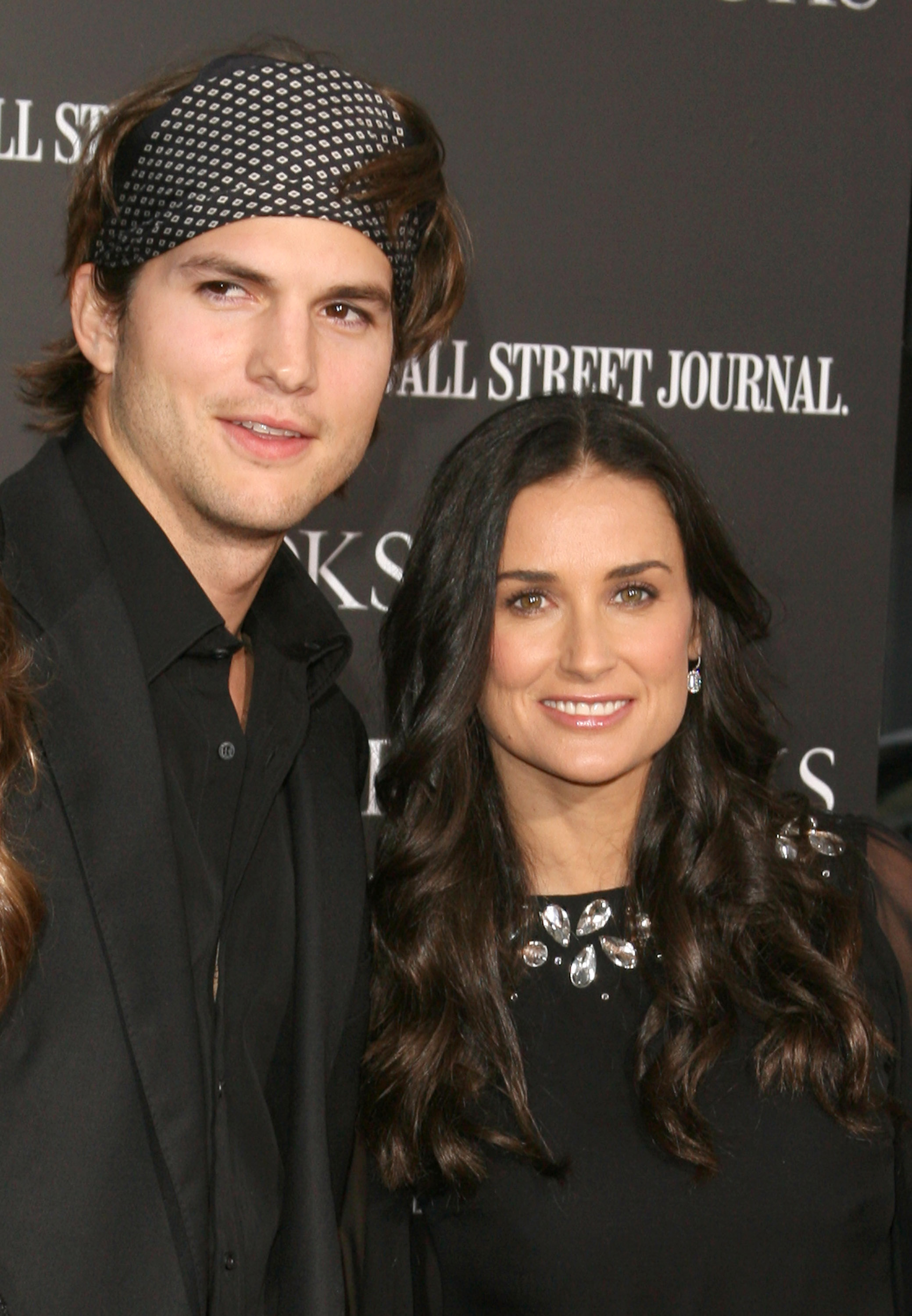 Ashton Kutcher and Demi Moore during the "Mr. Brooks" Los Angeles Premiere arrivals at Grauman's Chinese Theatre on May 22, 2007, in Hollywood, California.