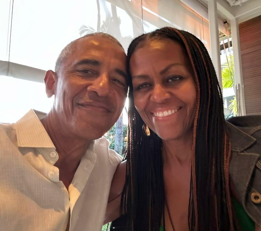 Barack and Michelle Obama from a post dated February 14, 2025. | Source: Instagram/michelleobama