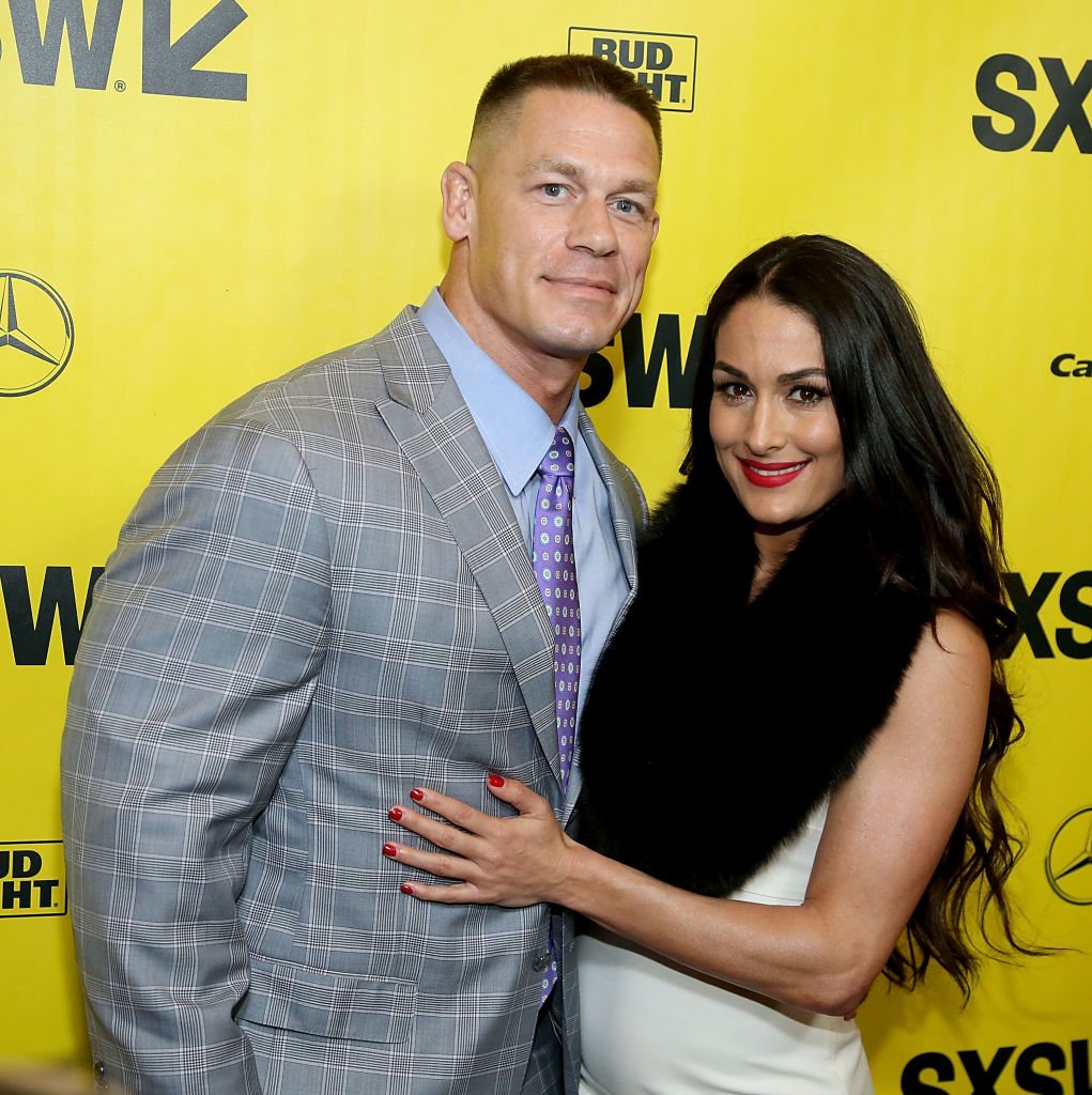 John Cena and Nikki Bella at the premiere of "Blockers" on March 10, 2018 in Texas | Photo: Getty Images