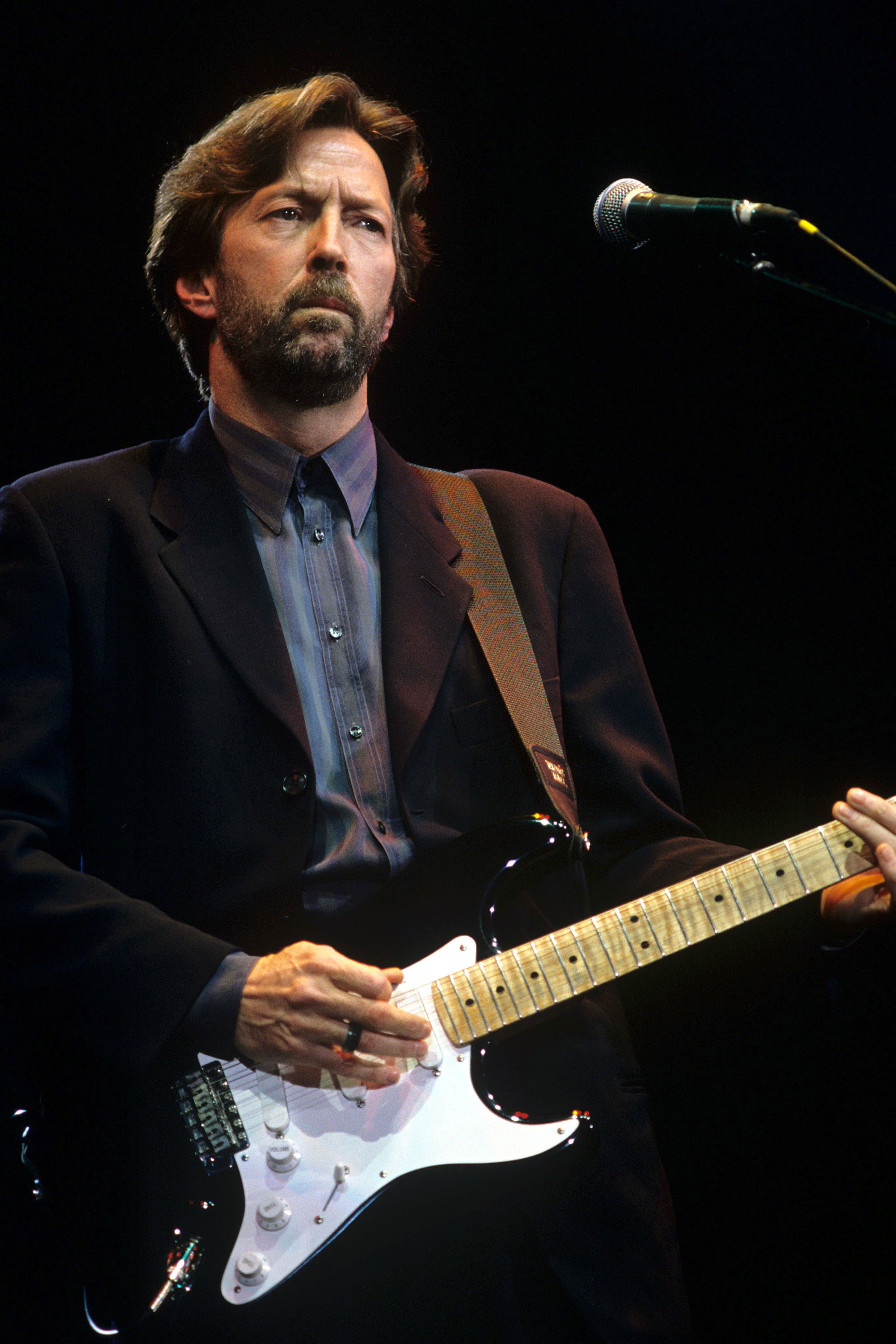 Eric Clapton In Concert, Brighton Centre, Britain in 1992. | Source: Getty Images