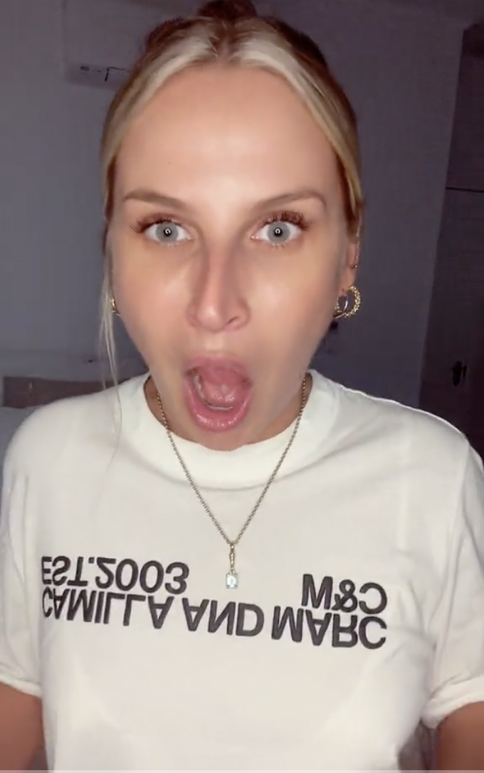 Amy Dickinson expressing her shock at the bride's outburst | Source: tiktok/amzdick