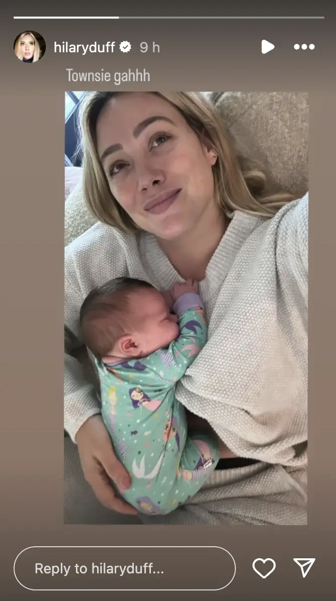 Hilary Duff and Townes Meadow Bair as seen in a May 7, 2024 Instagram story | Source: Instagram.com/hilaryduff/