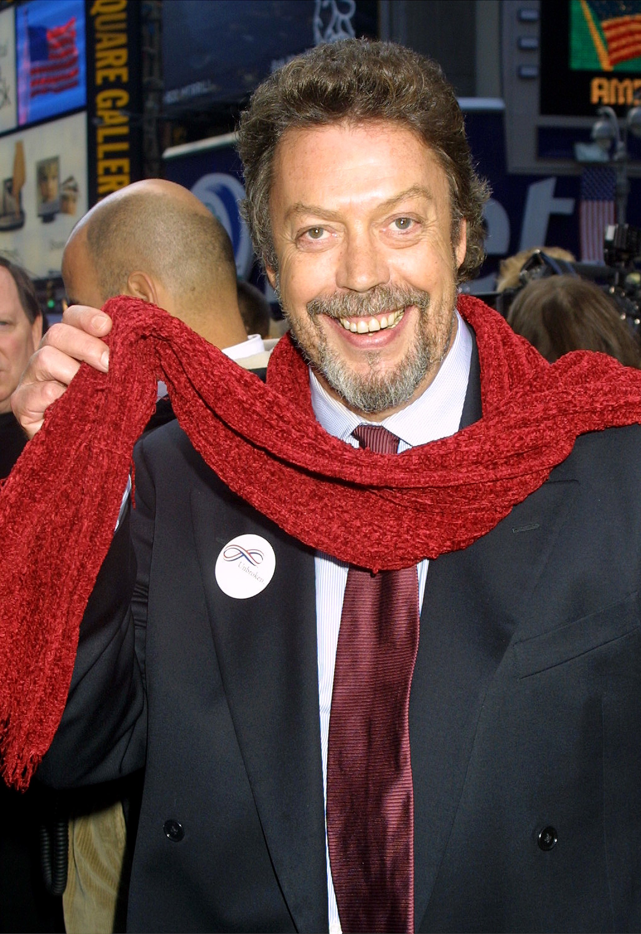 Tim Curry on September 28, 2001, in Times Square, New York City | Source: Getty Images