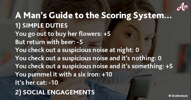 Scoring system every man should use to make his woman happier
