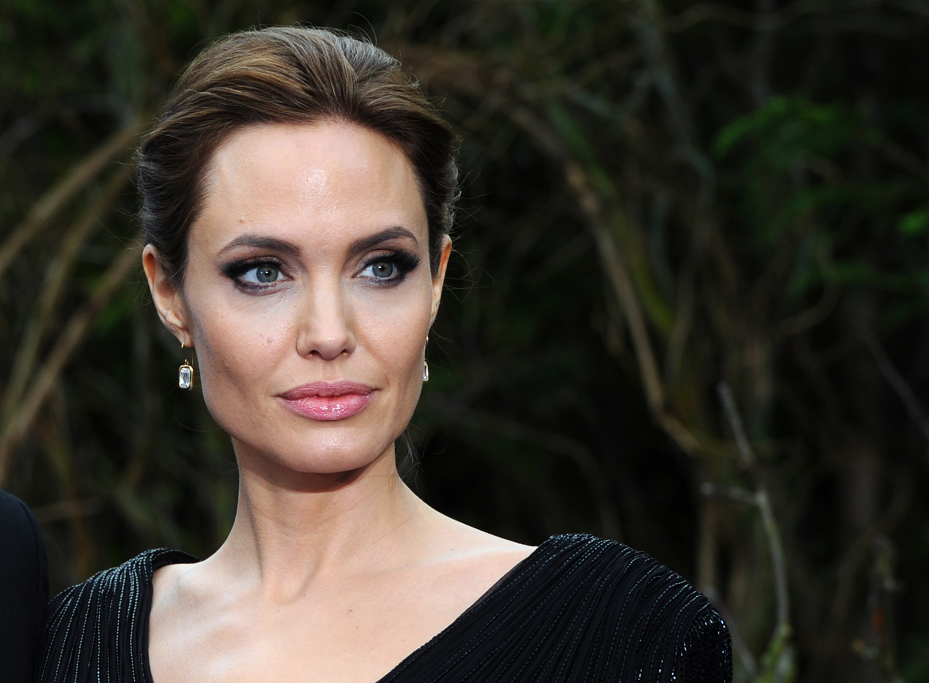 Angelina Jolie at a private reception for Disney's "Maleficent" in support of Great Ormond Street Hospital at Kensington Palace on May 8, 2014, in London, England | Source: Getty Images