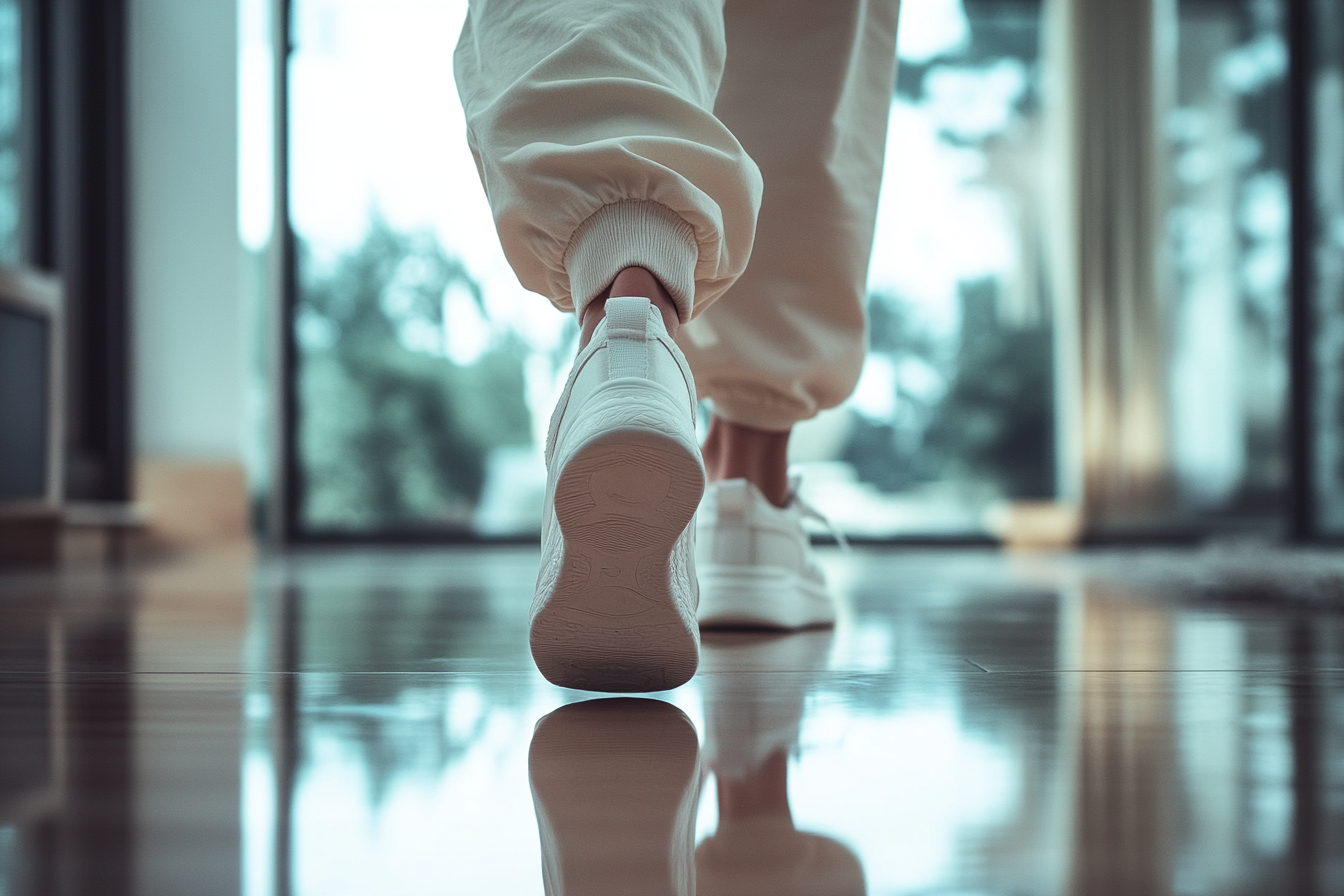 A woman leaving a house | Source: Midjourney