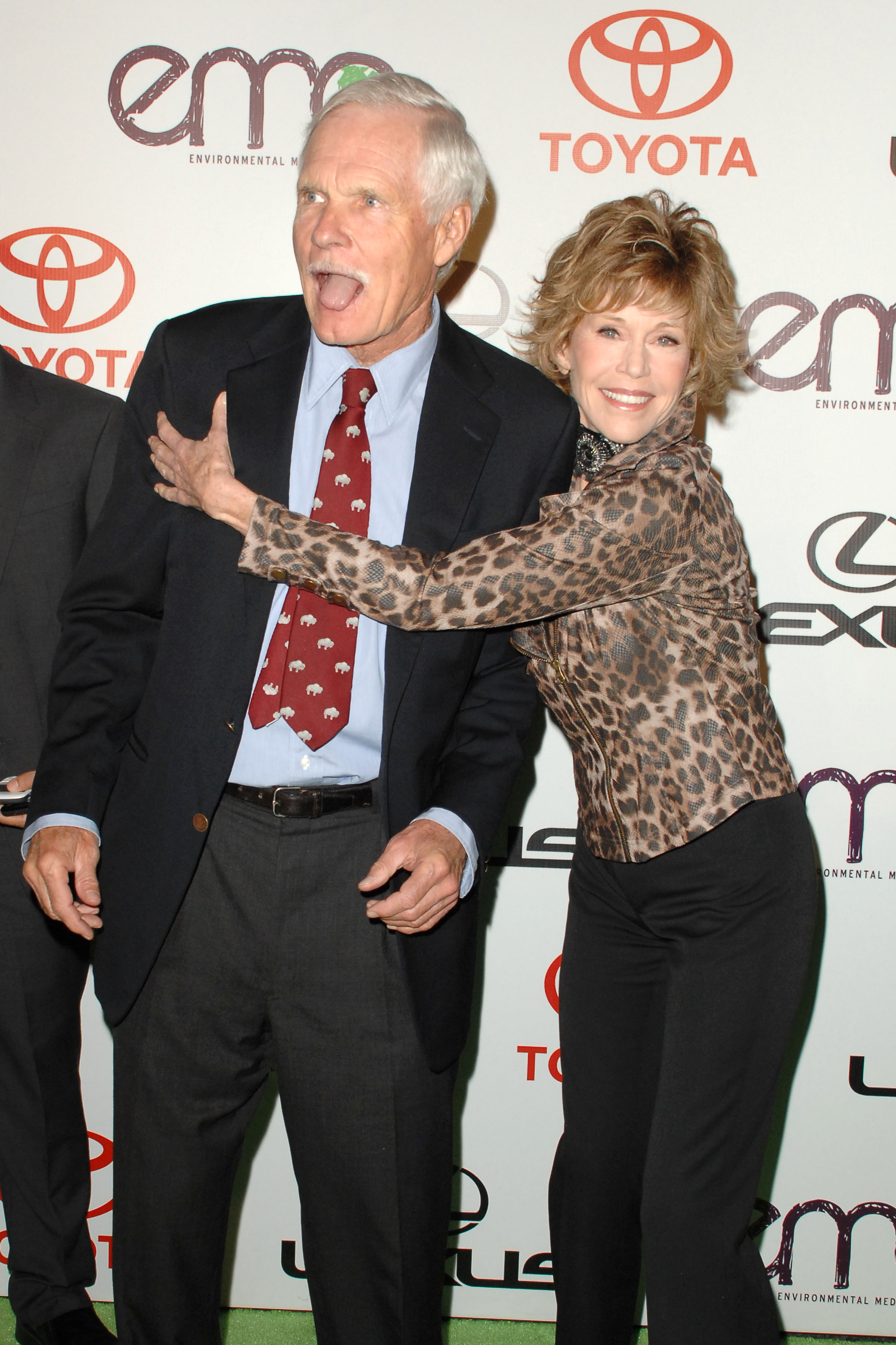 Ted Turner and Jane Fonda attend the Environmental Media Association Awards in Burbank, California, on October 16, 2010. | Source: Getty Images