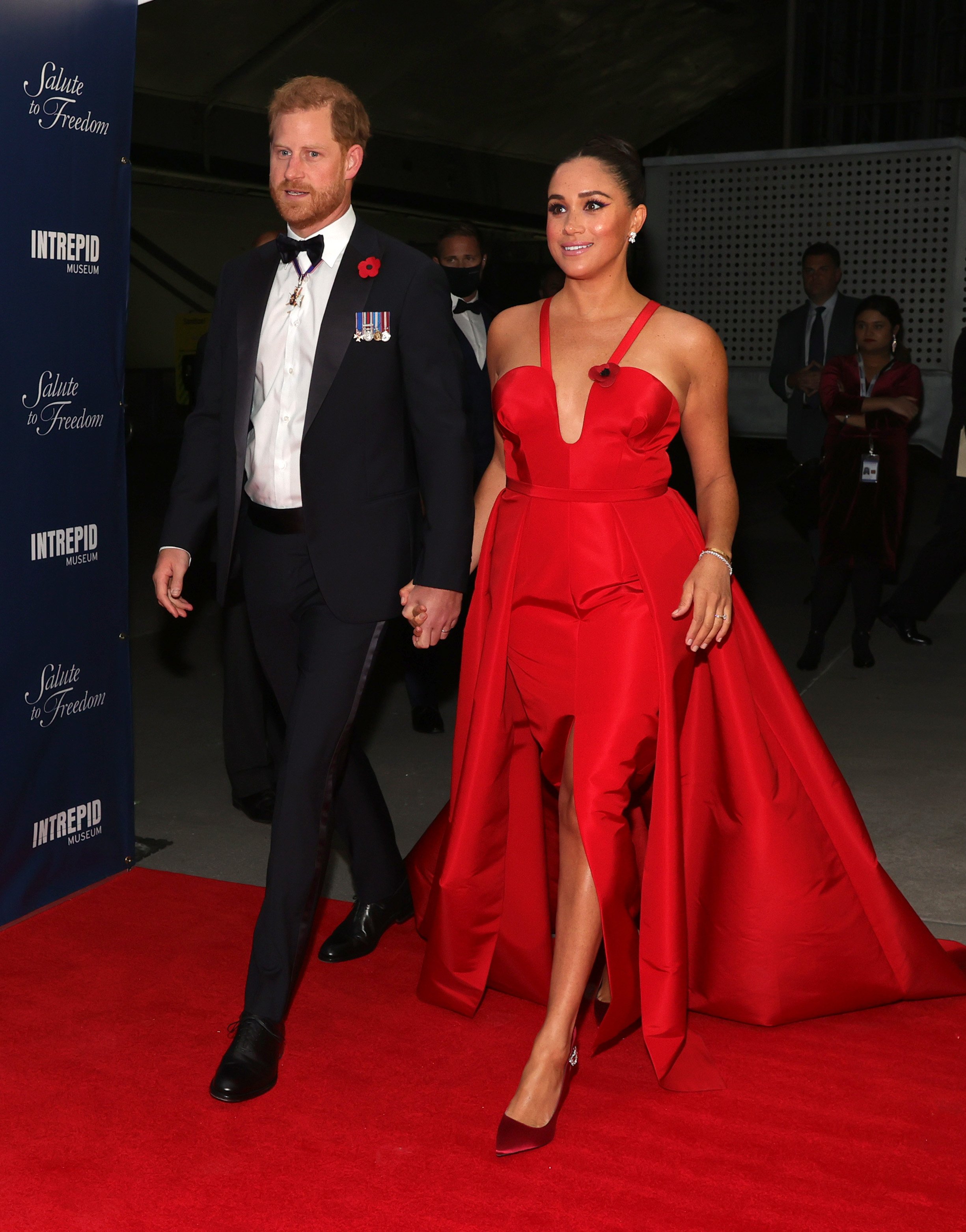 Prince Harry and Meghan Markle attending the 2021 Salute To Freedom Gala on November 10, 2021 in New York City. | Source: Getty Images