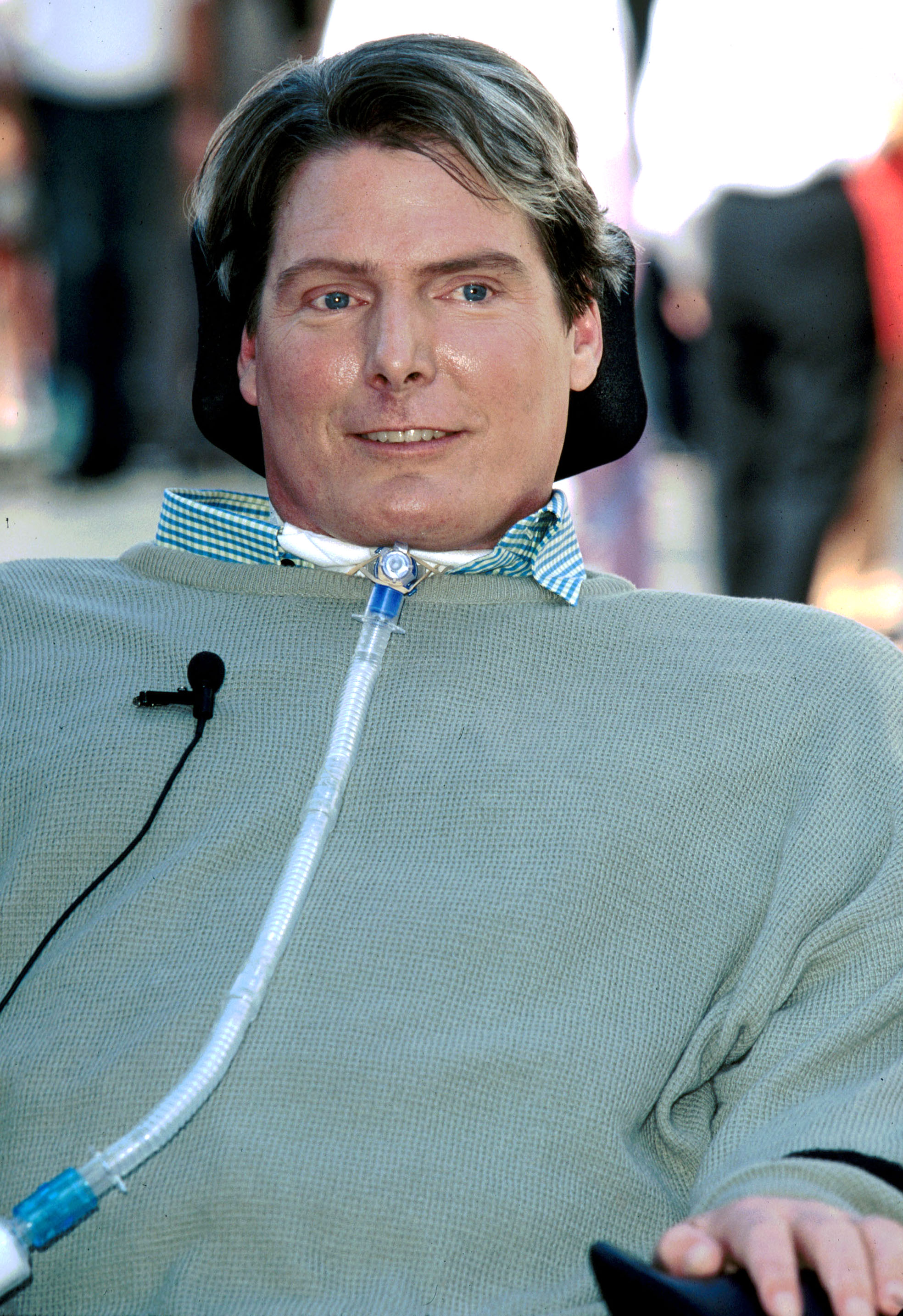 Christopher Reeve during his Star on the Hollywood Walk of Fame ceremony at Hollywood Boulevard in California in 1997