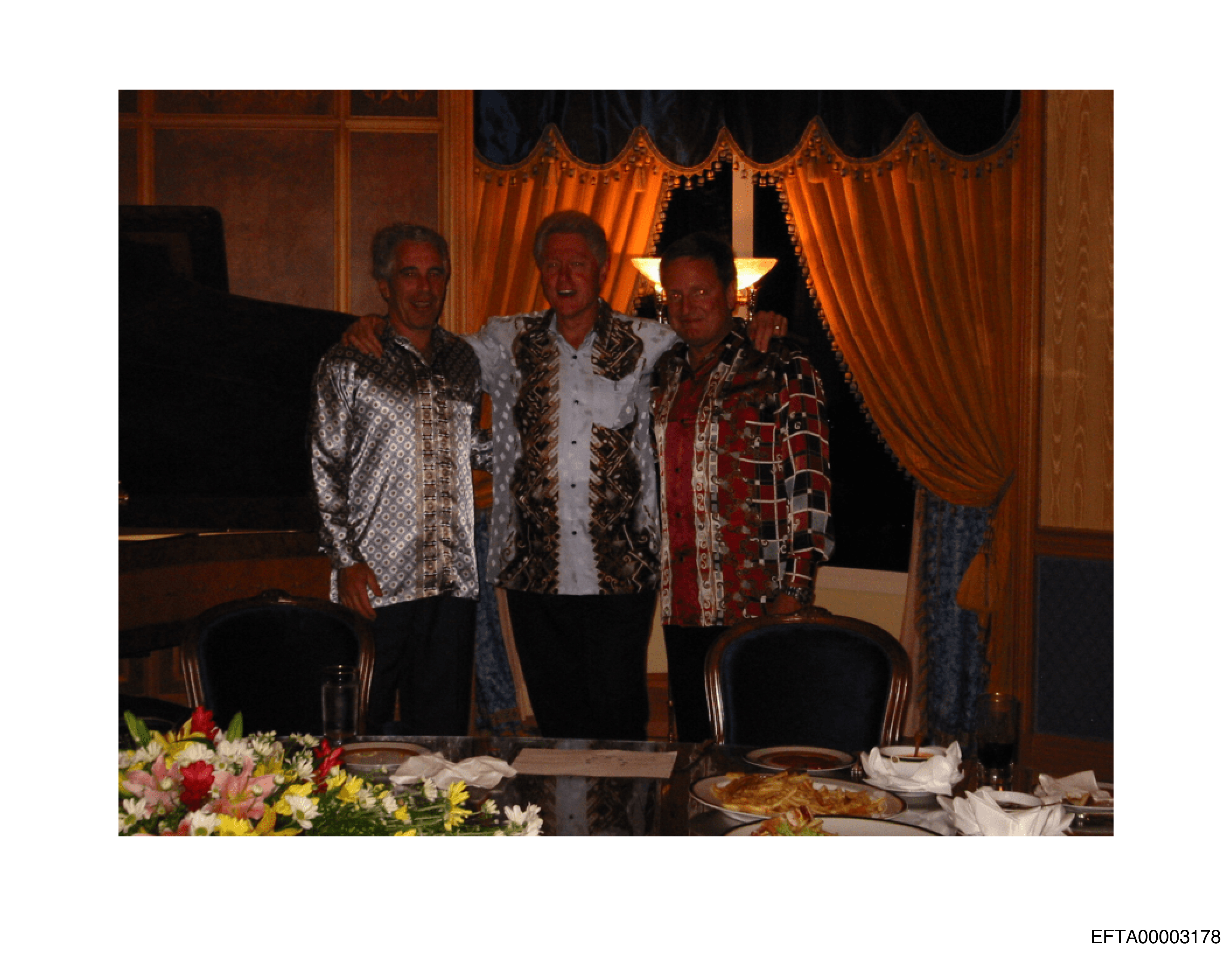 Bill Clinton and Jeffrey Epstein are seen in one is seen outside No 10 Downing Street in one of the images released by the US Department of State on 19 December 2025. | Source: Getty Images