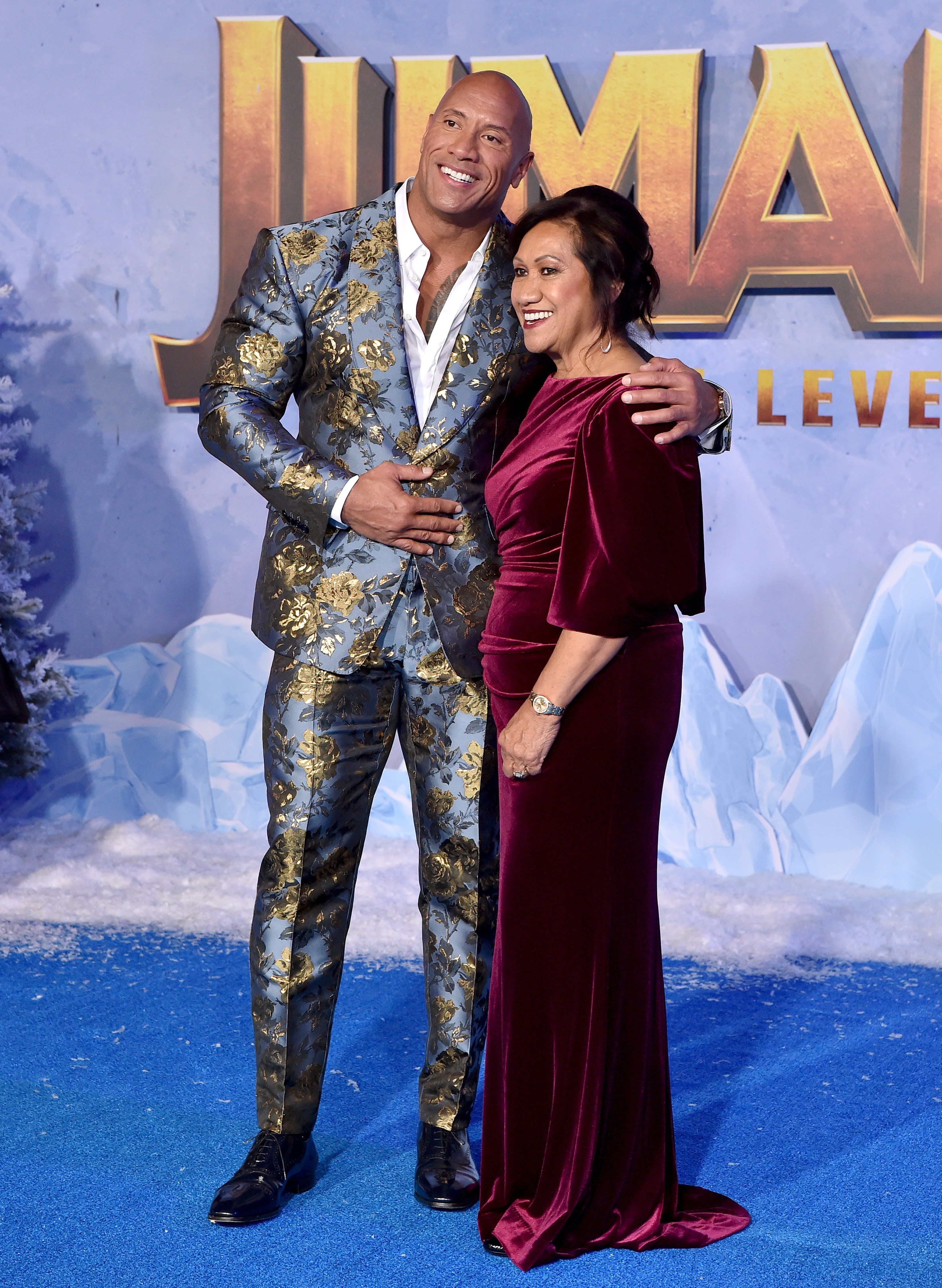 Dwayne Johnson and Ata Johnson attend the premiere of Sony Pictures' "Jumanji: The Next Level" on December 09, 2019 in Hollywood, California. | Source: Getty Images