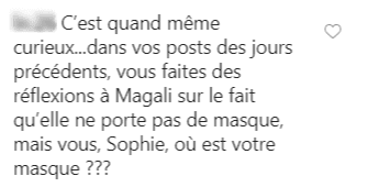 Le commentaire d'un fan sur la publication de Sophie Davant. | Photo : Instagram Le commentaire d'un fan sur la publication de Sophie Davant. | Photo : Instagram