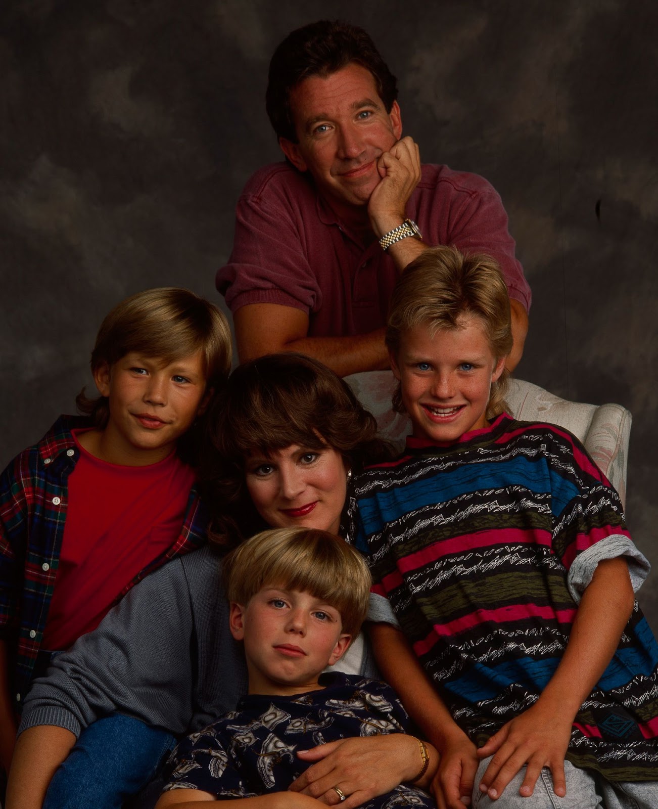 The child star and his "Home Improvement" cast mates, circa 1991. | Source: Getty Images