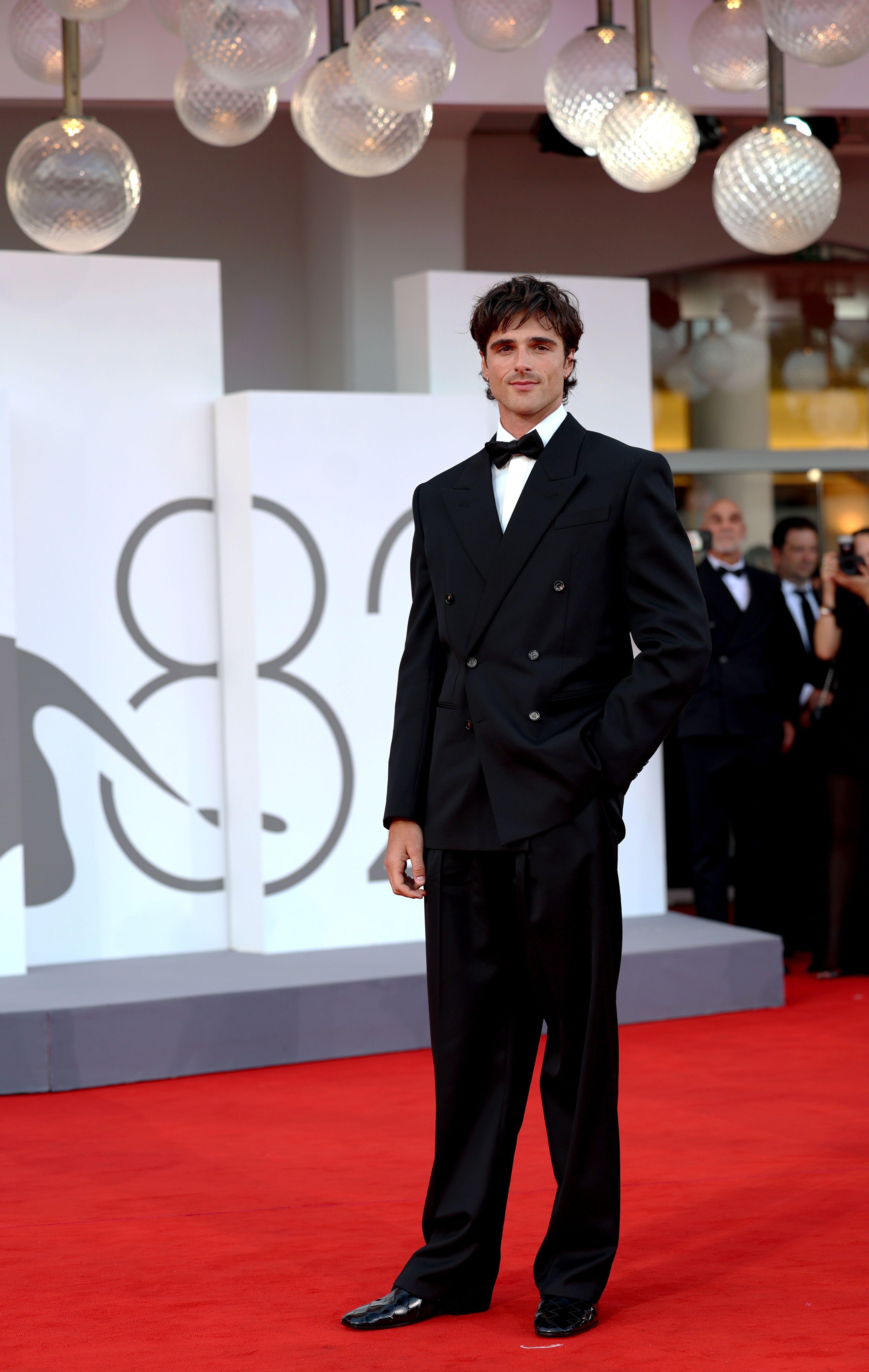 Jacob Elordi is on the red carpet at the "Frankenstein" premiere during the 82nd Venice International Film Festival in Italy on August 30, 2025 | Source: Getty Images