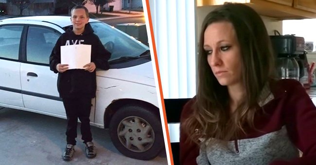 [Left] A young boy buys a car for his mother; [Right] A mom is speechless after her teen son buys her a car. | Source: twitter.com/10TV  youtube.com/ABC13 Houston