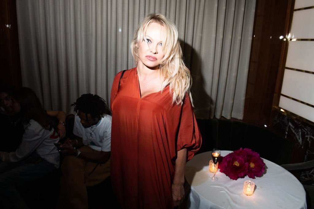 Pamela Anderson attends the cocktail party hosted by Chrome Hearts X Jordan Barrett at La Maison Du Caviar on June 22, 2019. Photo: Getty Images
